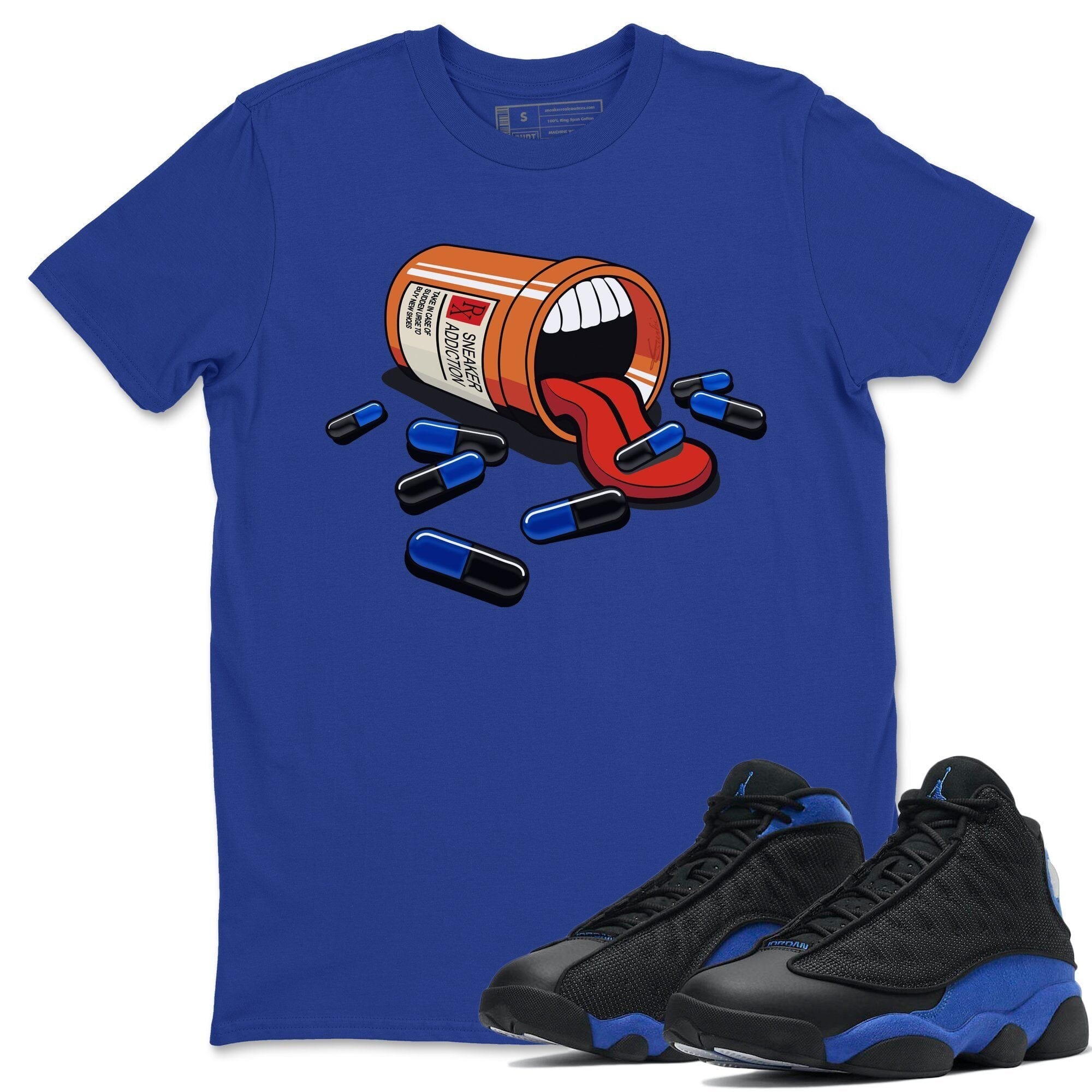 Jordan 13 Hyper Royal Shirt To Match Jordans Sneaker Addiction Sneaker Tees Jordan 13 Hyper Royal Drip Gear Zone Sneaker Matching Clothing Unisex Shirts