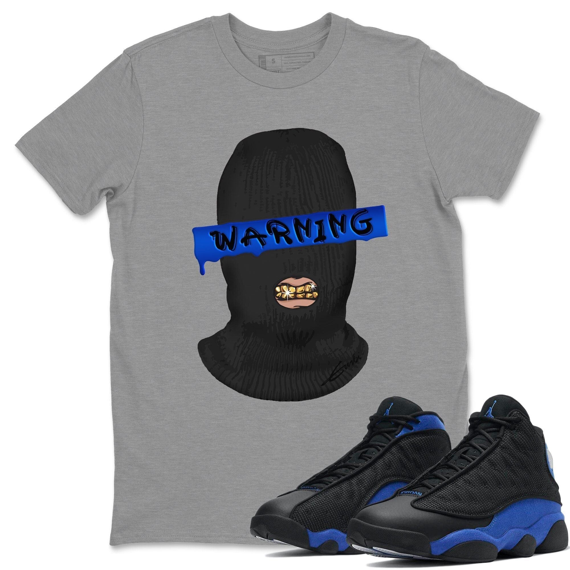 Jordan 13 Hyper Royal Shirt To Match Jordans Warning Sneaker Tees Jordan 13 Hyper Royal Drip Gear Zone Sneaker Matching Clothing Unisex Shirts