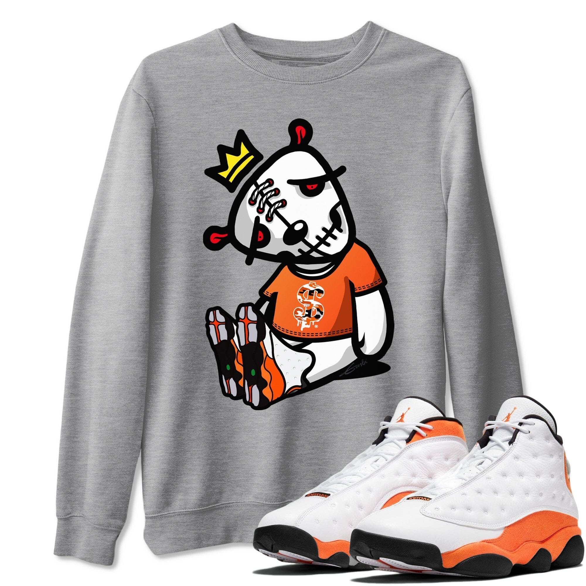 Jordan 13 Starfish Shirt To Match Jordans Dead Dolls Sneaker Tees Jordan 13 Starfish Drip Gear Zone Sneaker Matching Clothing Unisex Shirts