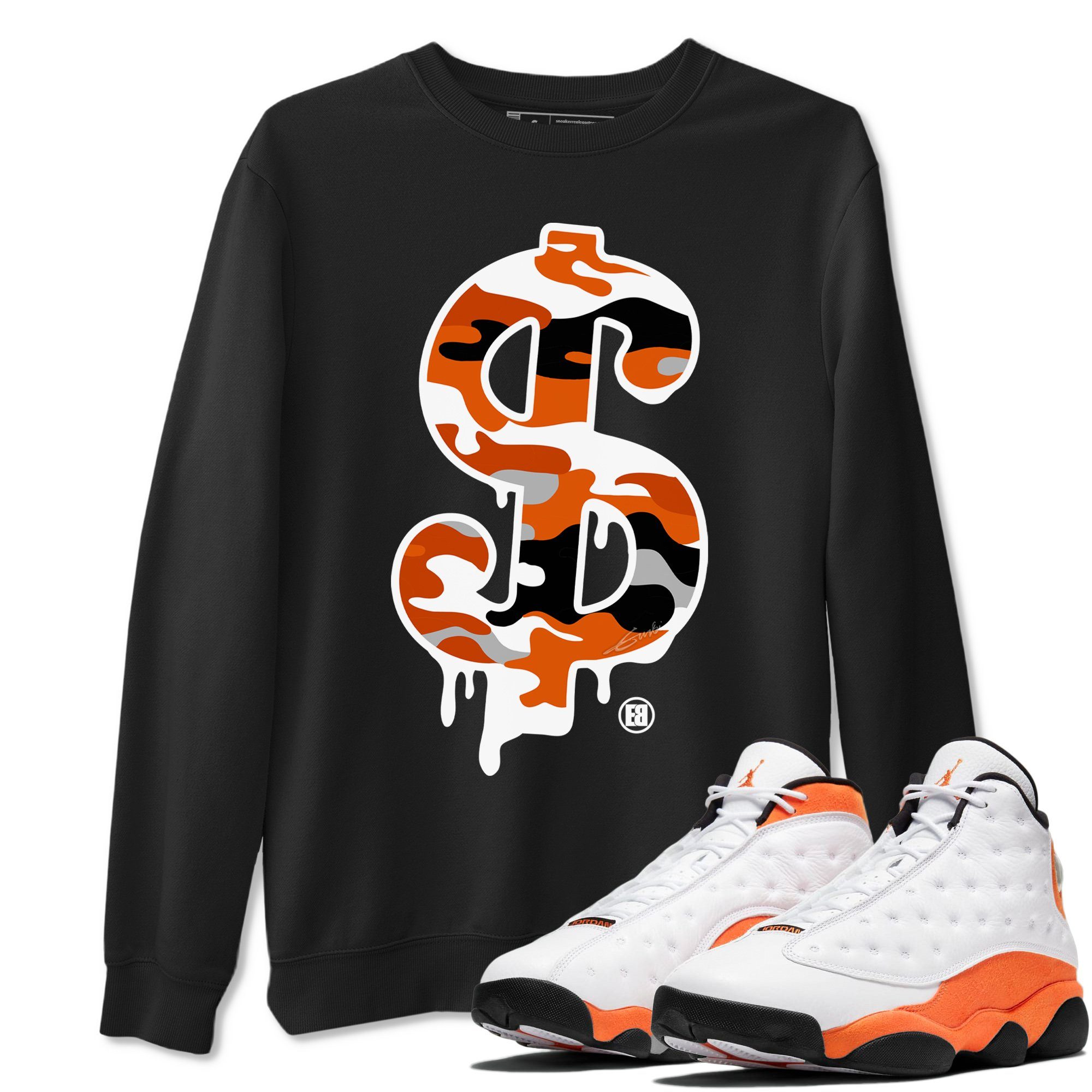 Jordan 13 Starfish Shirt To Match Jordans Dollar Camo Sneaker Tees Jordan 13 Starfish Drip Gear Zone Sneaker Matching Clothing Unisex Shirts