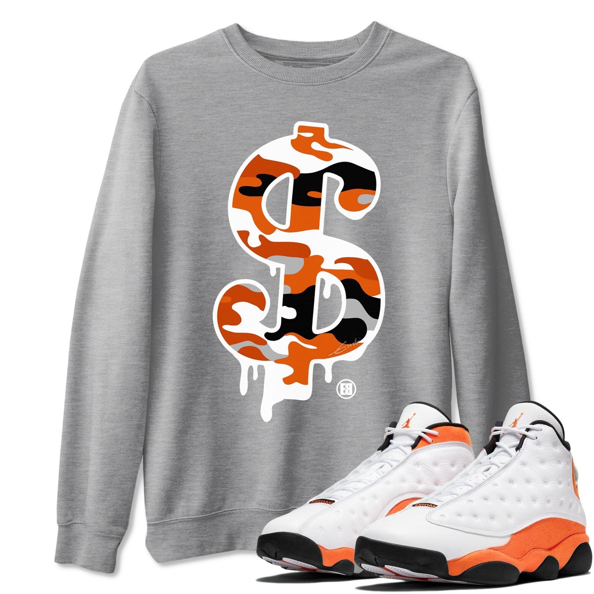 Jordan 13 Starfish Shirt To Match Jordans Dollar Camo Sneaker Tees Jordan 13 Starfish Drip Gear Zone Sneaker Matching Clothing Unisex Shirts
