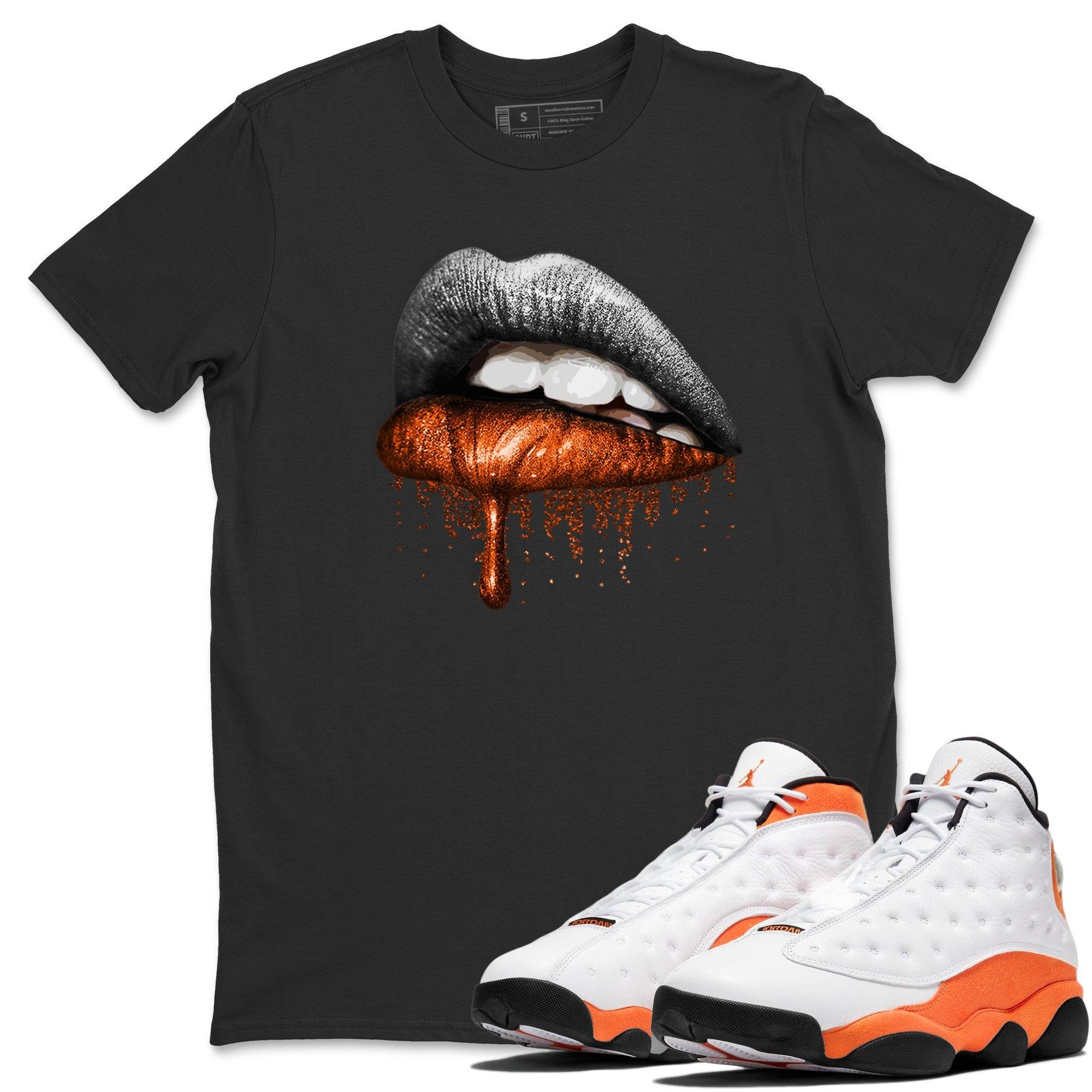Jordan 13 Starfish Shirt To Match Jordans Dripping Lips Sneaker Tees Jordan 13 Starfish Drip Gear Zone Sneaker Matching Clothing Unisex Shirts