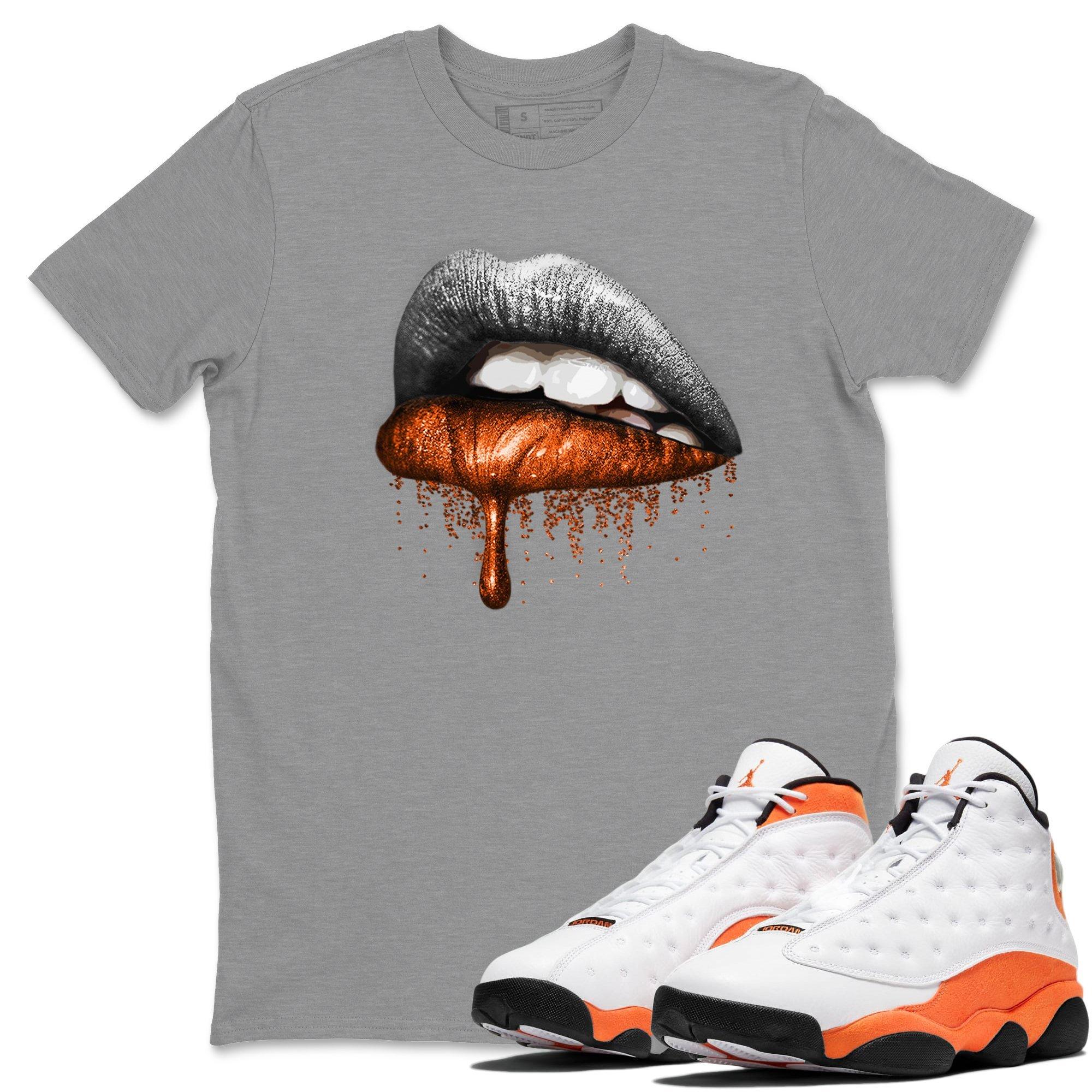 Jordan 13 Starfish Shirt To Match Jordans Dripping Lips Sneaker Tees Jordan 13 Starfish Drip Gear Zone Sneaker Matching Clothing Unisex Shirts