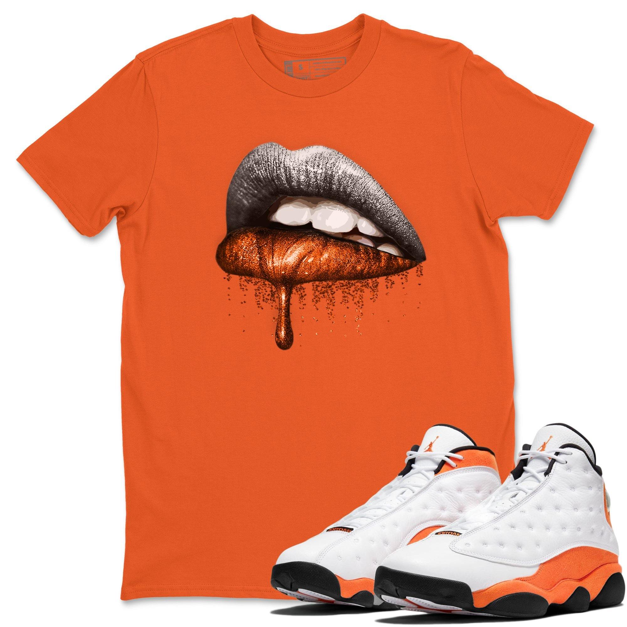 Jordan 13 Starfish Shirt To Match Jordans Dripping Lips Sneaker Tees Jordan 13 Starfish Drip Gear Zone Sneaker Matching Clothing Unisex Shirts