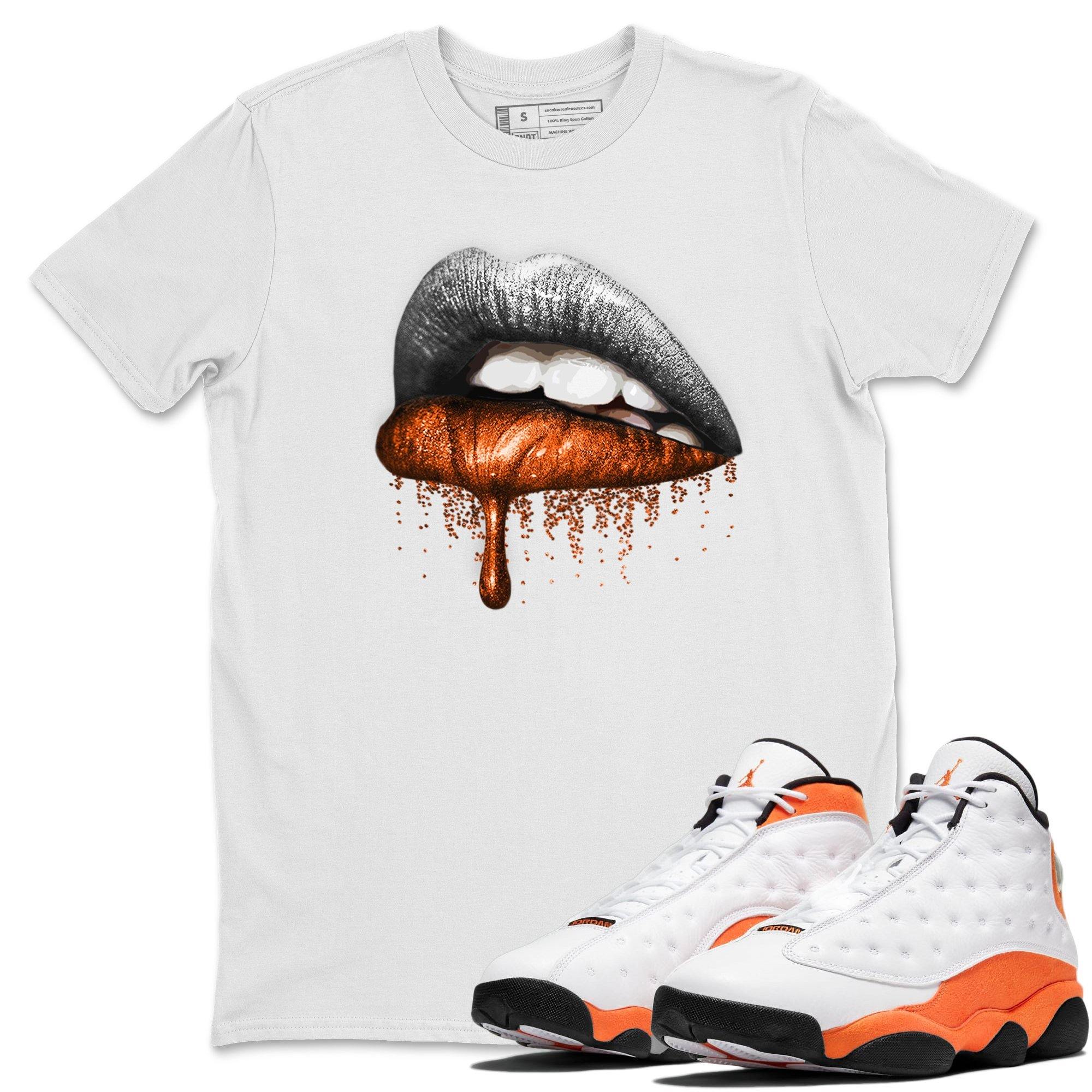 Jordan 13 Starfish Shirt To Match Jordans Dripping Lips Sneaker Tees Jordan 13 Starfish Drip Gear Zone Sneaker Matching Clothing Unisex Shirts