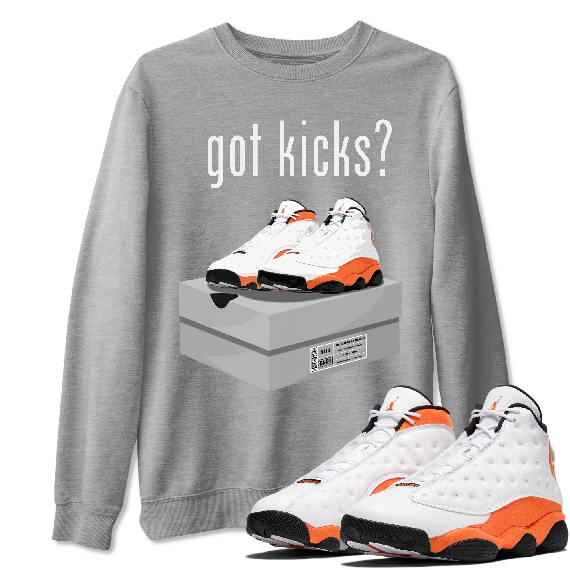 Jordan 13 Starfish Shirt To Match Jordans Got Kicks Sneaker Tees Jordan 13 Starfish Drip Gear Zone Sneaker Matching Clothing Unisex Shirts