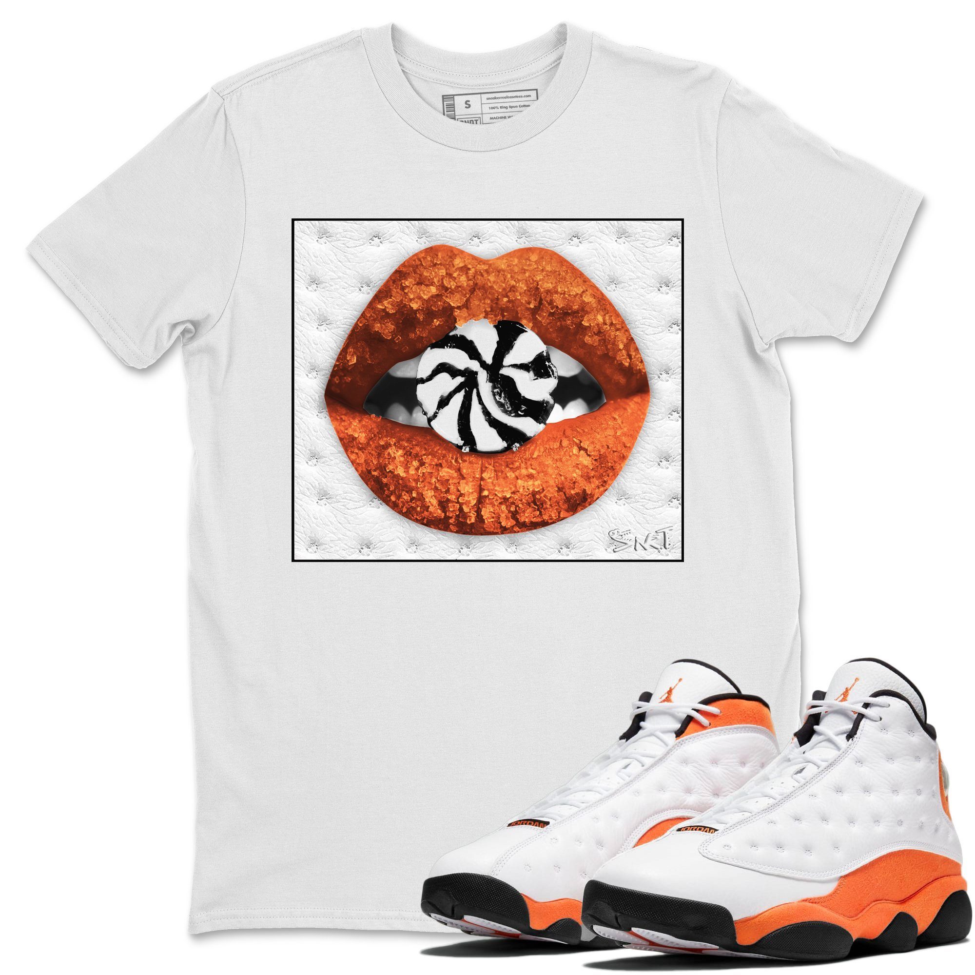 Jordan 13 Starfish Shirt To Match Jordans Lips Candy Sneaker Tees Jordan 13 Starfish Drip Gear Zone Sneaker Matching Clothing Unisex Shirts
