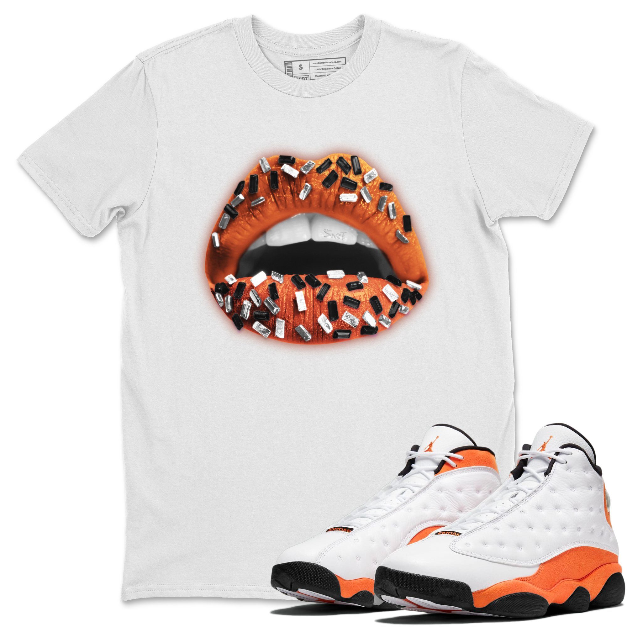 Jordan 13 Starfish Shirt To Match Jordans Lips Jewel Sneaker Tees Jordan 13 Starfish Drip Gear Zone Sneaker Matching Clothing Unisex Shirts