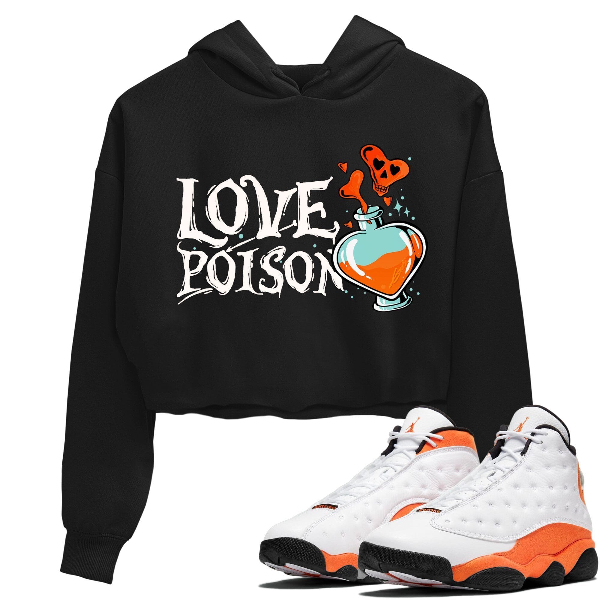 Jordan 13 Starfish Sneaker Matching T-Shirt Love Poison Sneaker Tees Jordan 13 Starfish Sneaker Release Tees Women's Shirts