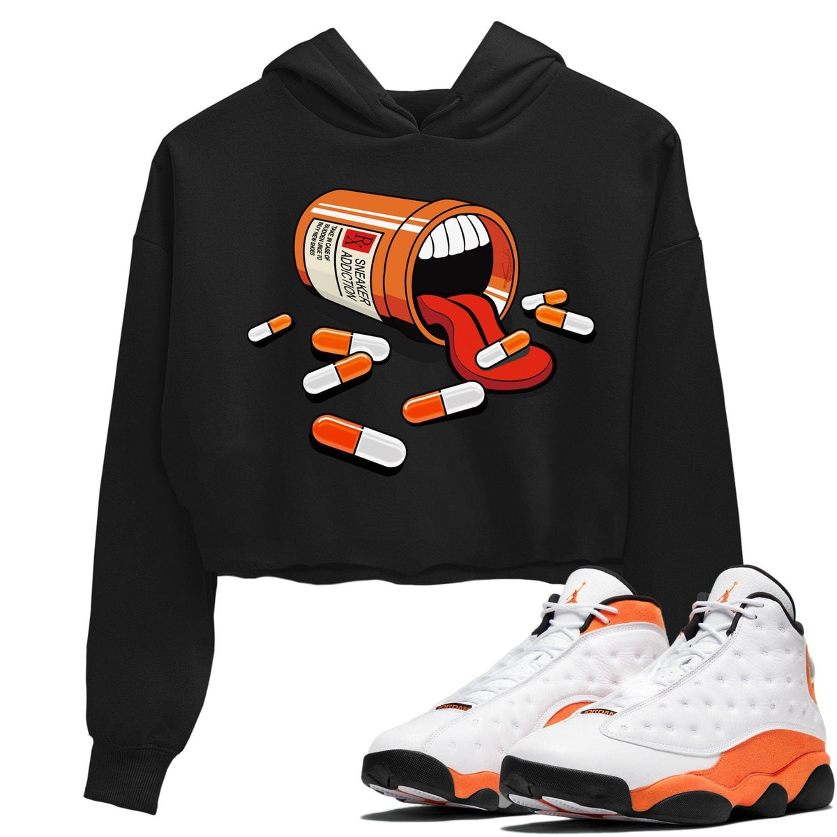 Jordan 13 Starfish Sneaker Matching T-Shirt Sneaker Addiction Sneaker Tees Jordan 13 Starfish Sneaker Release Tees Women's Shirts
