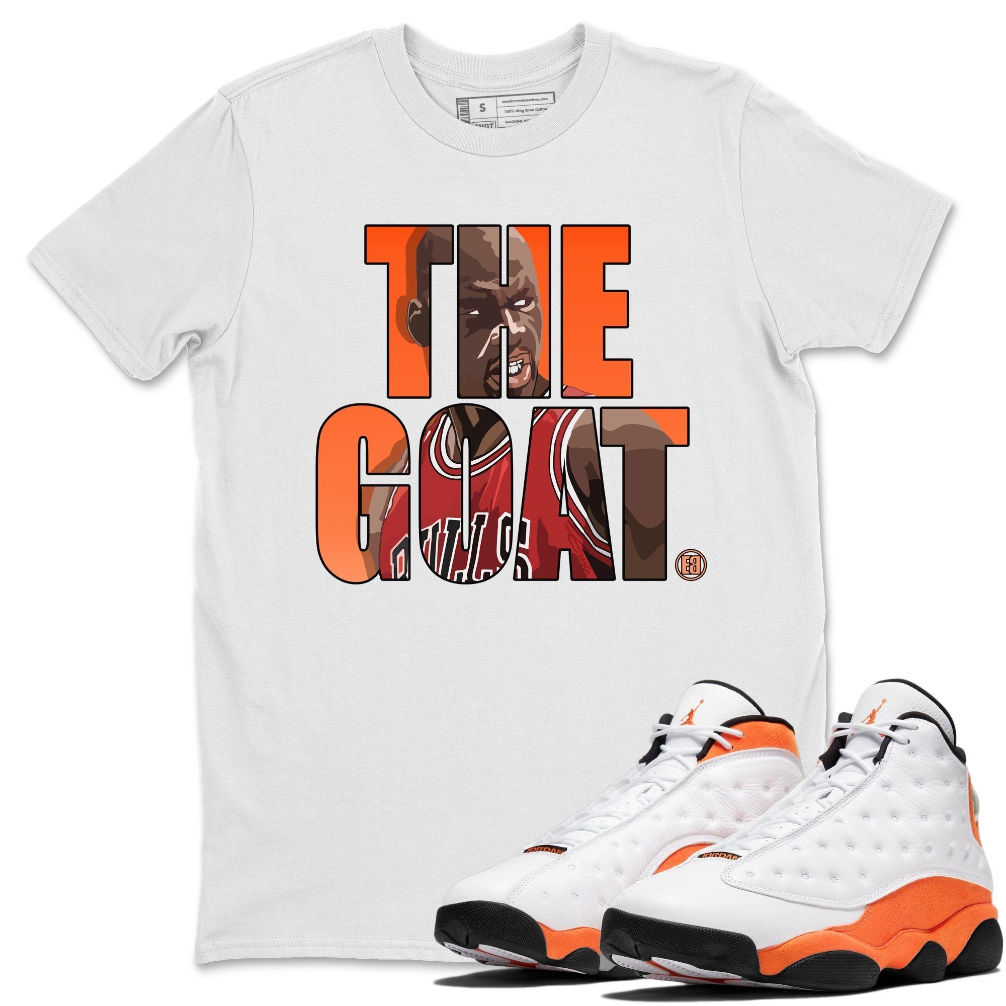 Jordan 13 Starfish Sneaker Tees Drip Gear Zone The Goat Sneaker Tees Jordan 13 Starfish Shirt Unisex Shirts