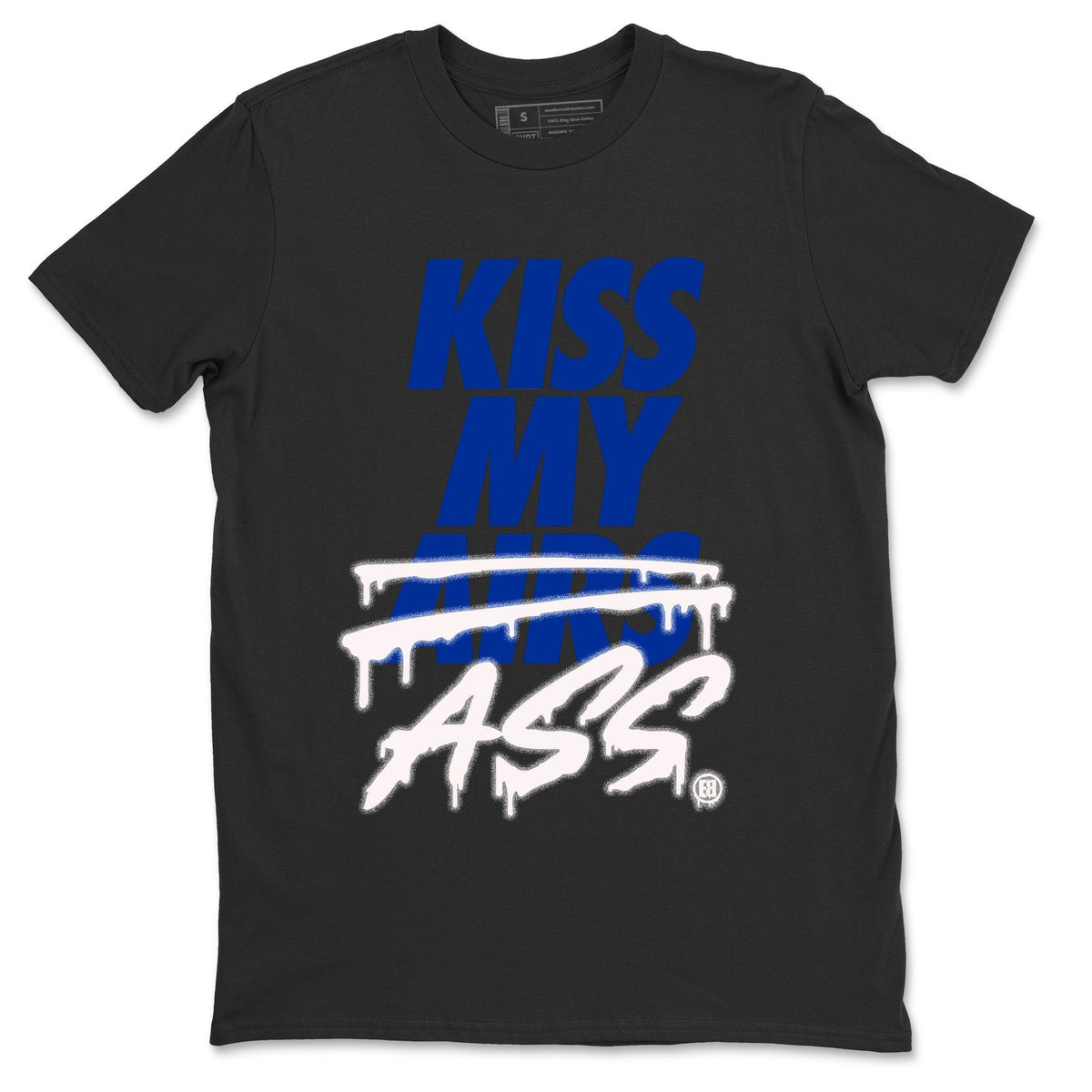 Jordan 14 Hyper Royal Sneaker Matching T-Shirt Kiss My Ass Sneaker Tees Jordan 14 Hyper Royal Sneaker Release Tees Crew Neck Tees