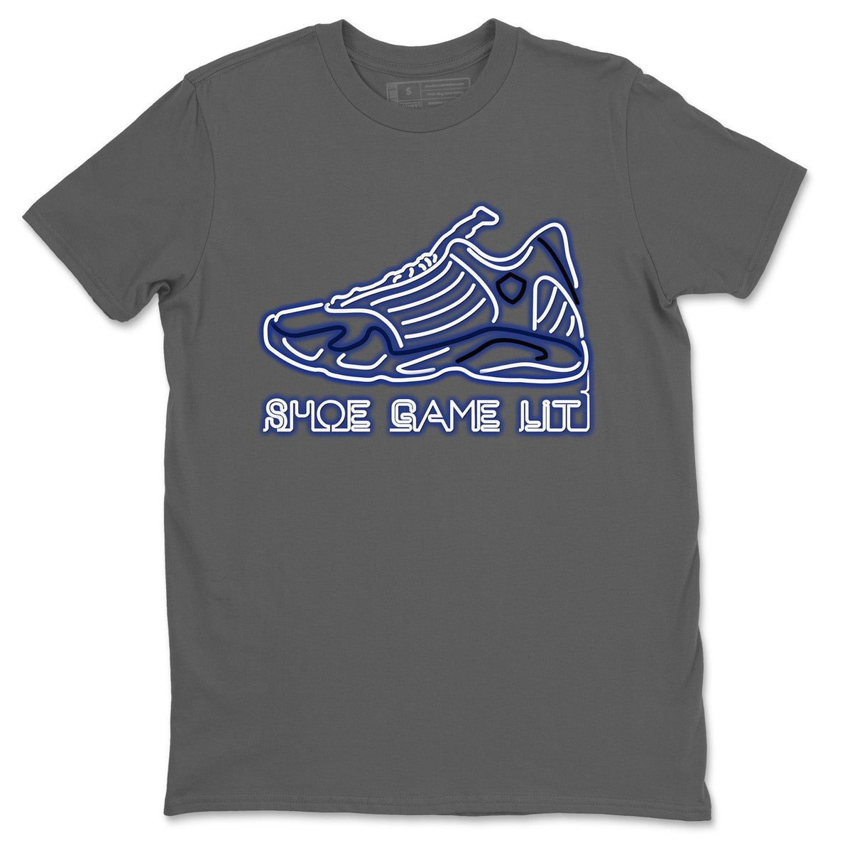 Jordan 14 Hyper Royal Sneaker Matching T-Shirt Shoe Game Lit Sneaker Tees Jordan 14 Hyper Royal Sneaker Release Tees Crew Neck Tees