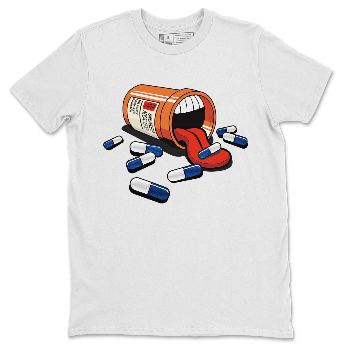 Jordan 14 Hyper Royal Sneaker Matching T-Shirt Sneaker Addiction Sneaker Tees Jordan 14 Hyper Royal Sneaker Release Tees Crew Neck Tees