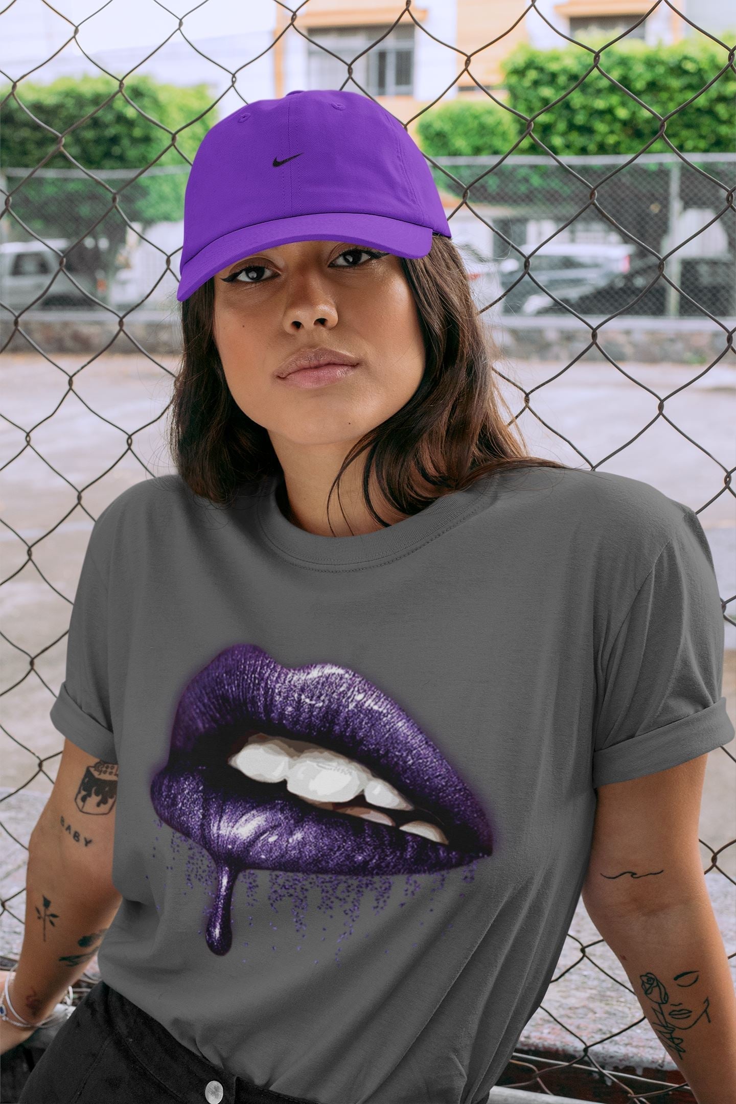 Jordan 3 Court Purple Shirt To Match Jordans Dripping Lips Sneaker Tees Jordan 3 Court Purple Drip Gear Zone Sneaker Matching Clothing Unisex Shirts