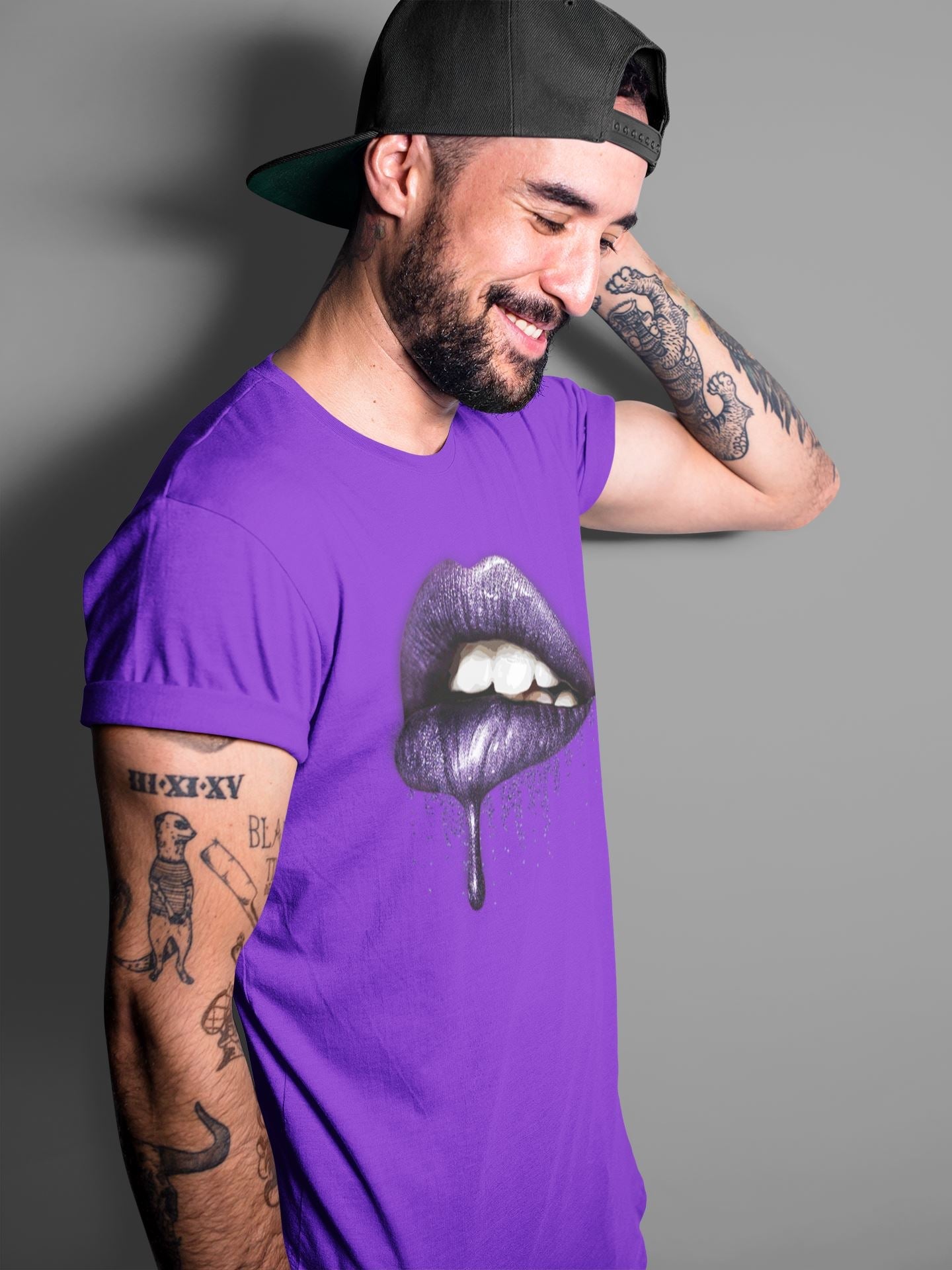 Jordan 3 Court Purple Shirt To Match Jordans Dripping Lips Sneaker Tees Jordan 3 Court Purple Drip Gear Zone Sneaker Matching Clothing Unisex Shirts