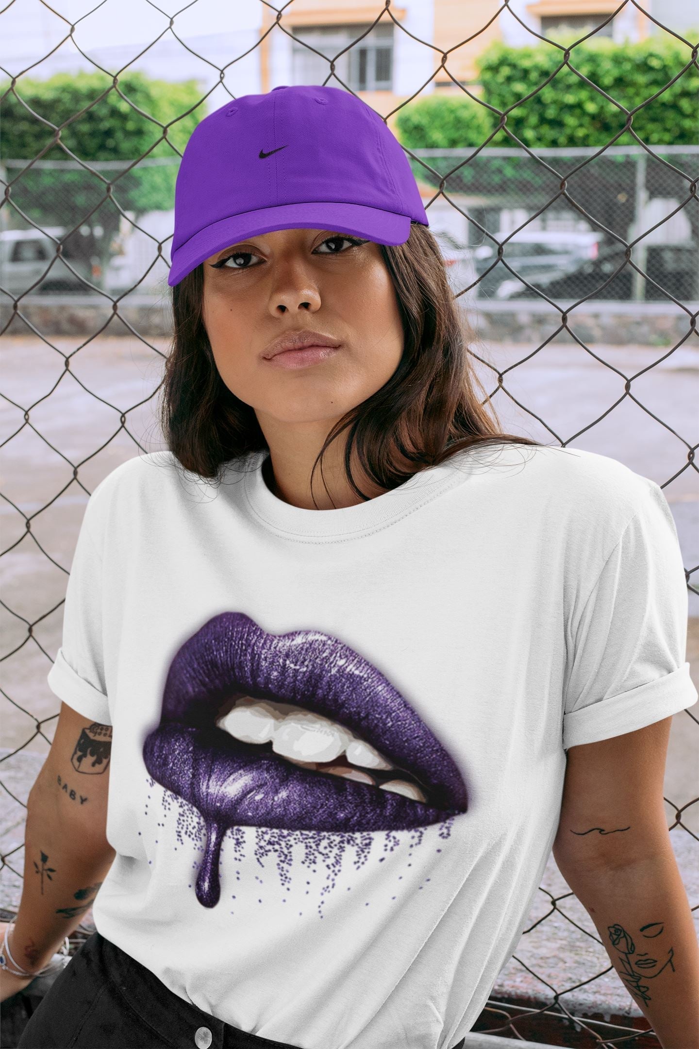 Jordan 3 Court Purple Shirt To Match Jordans Dripping Lips Sneaker Tees Jordan 3 Court Purple Drip Gear Zone Sneaker Matching Clothing Unisex Shirts