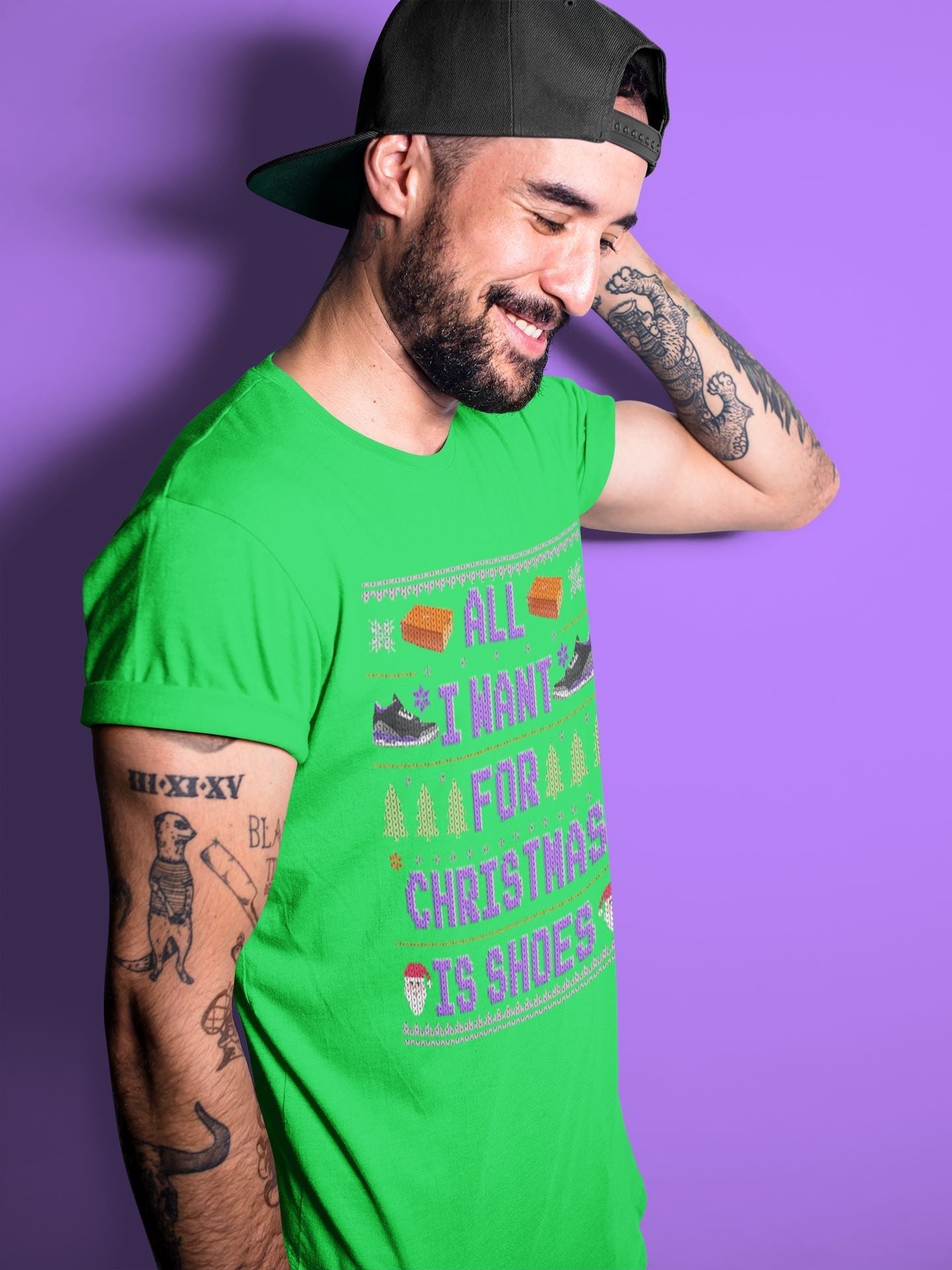 Jordan 3 Court Purple Shirt To Match Jordans All I Want For Christmas Is Shoes Sneaker Tees Jordan 3 Court Purple Drip Gear Zone Sneaker Matching Clothing Unisex Shirts