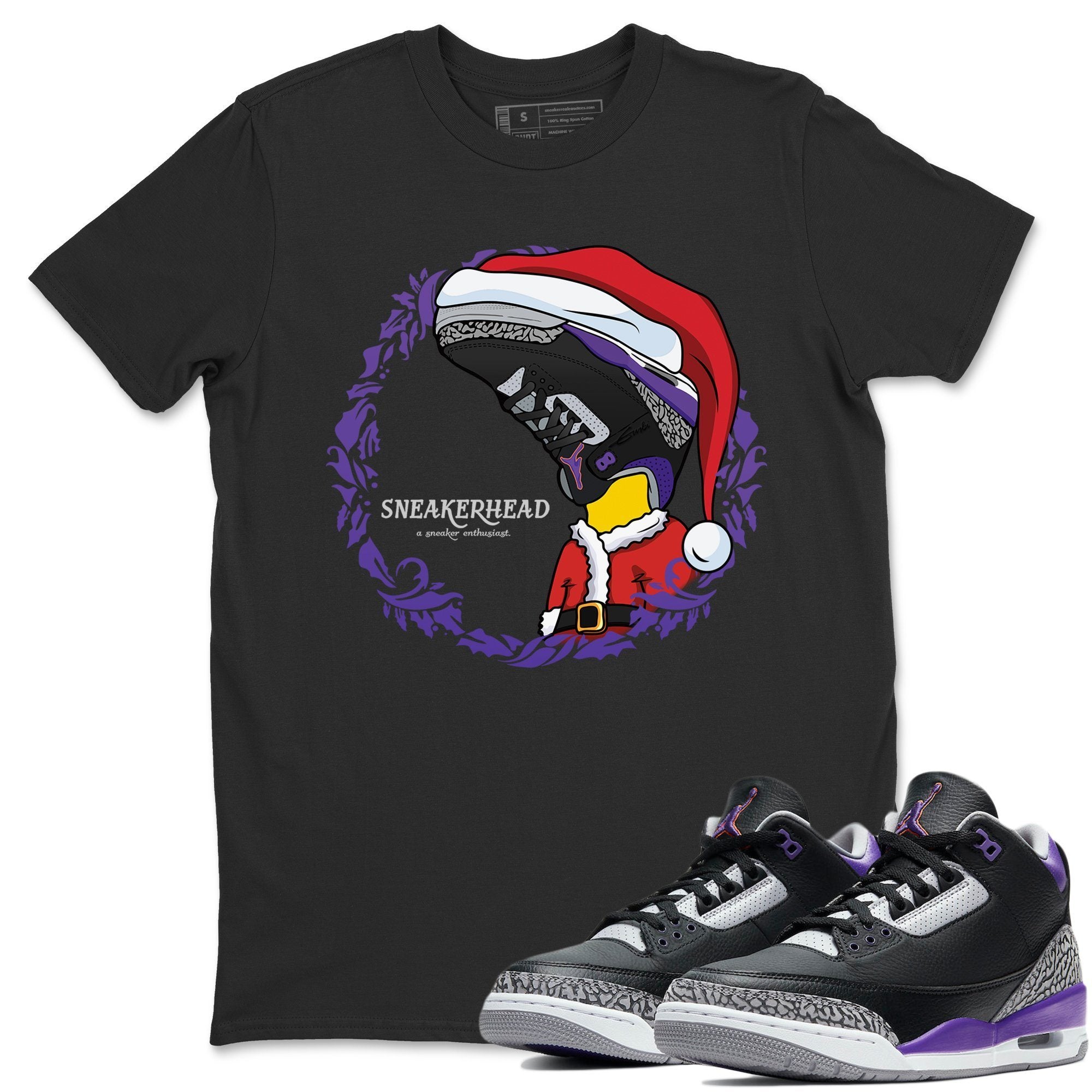 Jordan 3 Court Purple Shirt To Match Jordans Christmas Sneakerhead Sneaker Tees Jordan 3 Court Purple Drip Gear Zone Sneaker Matching Clothing Unisex Shirts