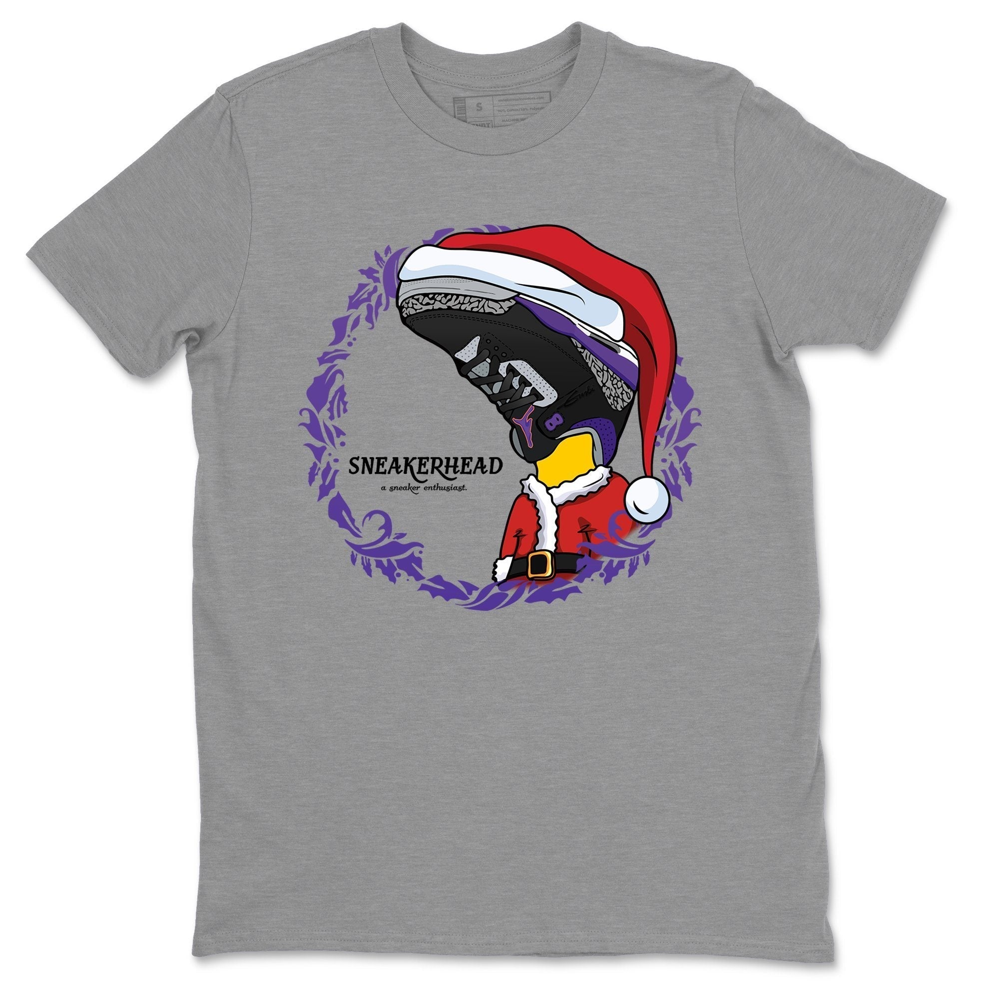 Jordan 3 Court Purple Shirt To Match Jordans Christmas Sneakerhead Sneaker Tees Jordan 3 Court Purple Drip Gear Zone Sneaker Matching Clothing Unisex Shirts