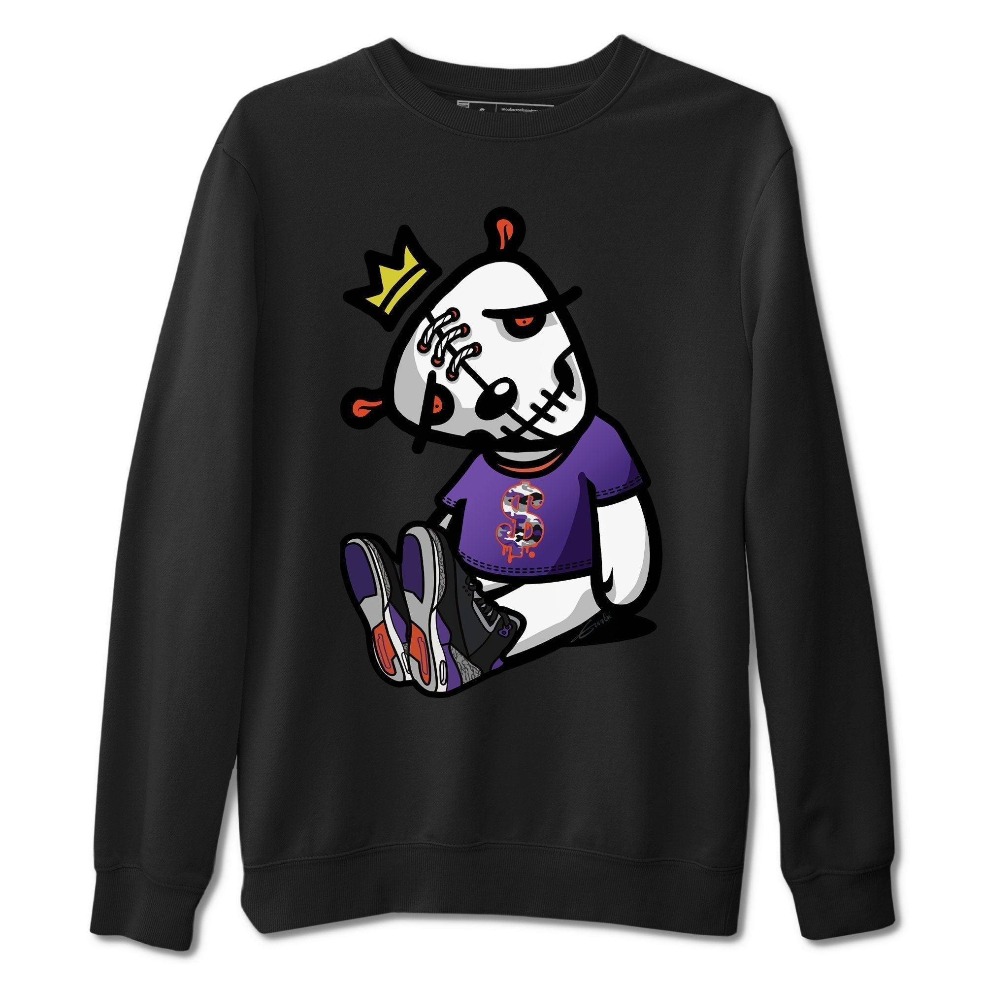 Jordan 3 Court Purple Shirt To Match Jordans Dead Dolls Sneaker Tees Jordan 3 Court Purple Drip Gear Zone Sneaker Matching Clothing Unisex Shirts