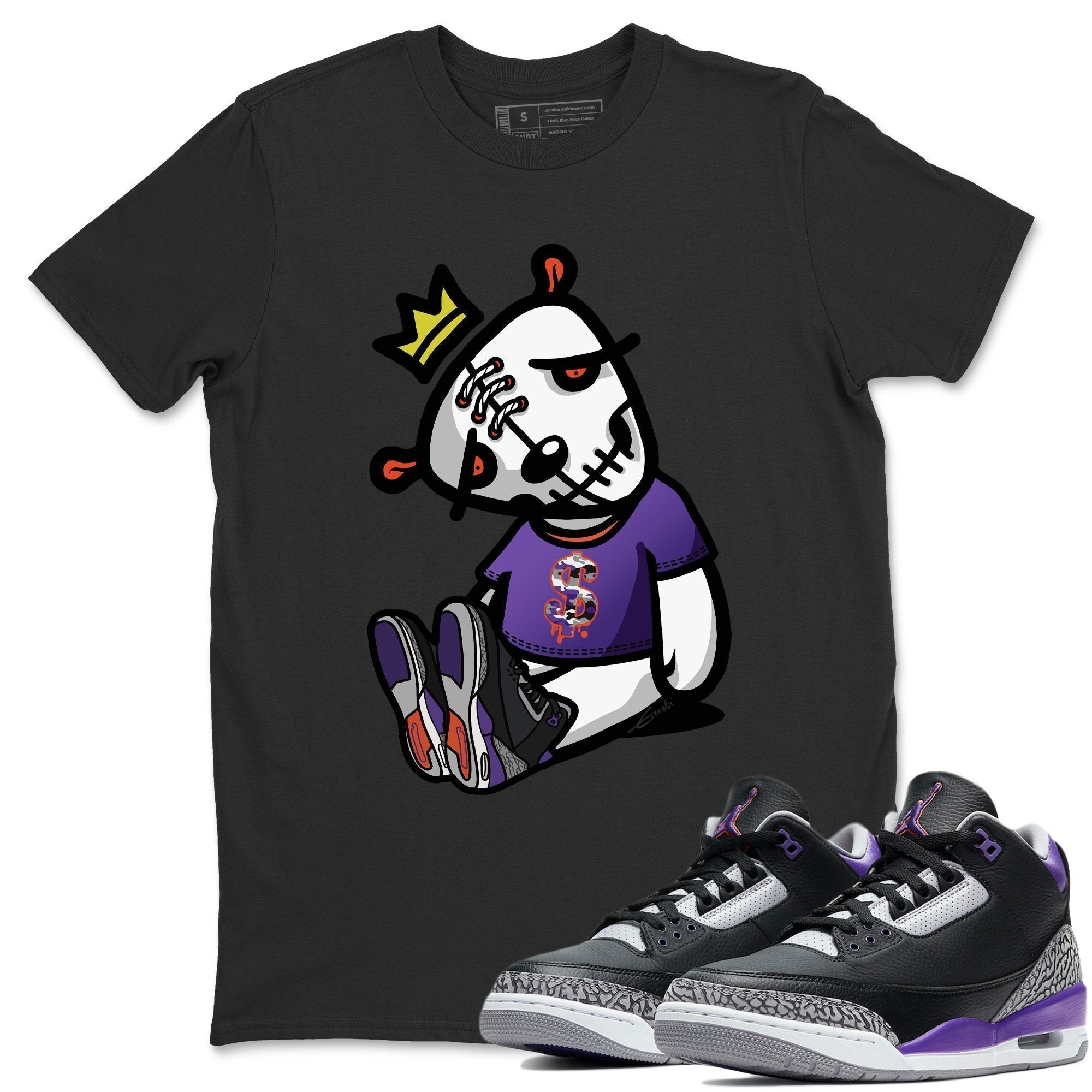 Jordan 3 Court Purple Shirt To Match Jordans Dead Dolls Sneaker Tees Jordan 3 Court Purple Drip Gear Zone Sneaker Matching Clothing Unisex Shirts