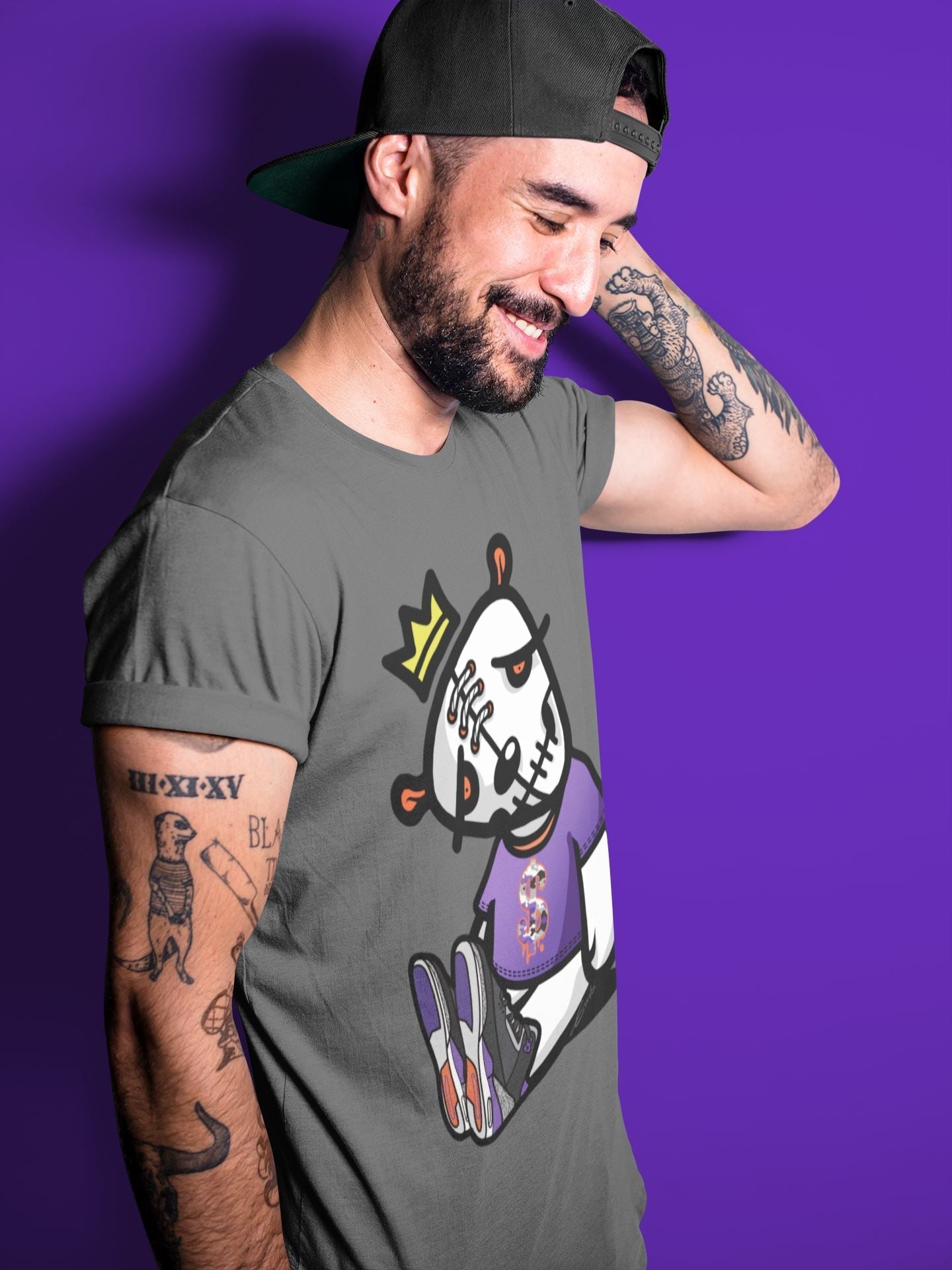 Jordan 3 Court Purple Shirt To Match Jordans Dead Dolls Sneaker Tees Jordan 3 Court Purple Drip Gear Zone Sneaker Matching Clothing Unisex Shirts