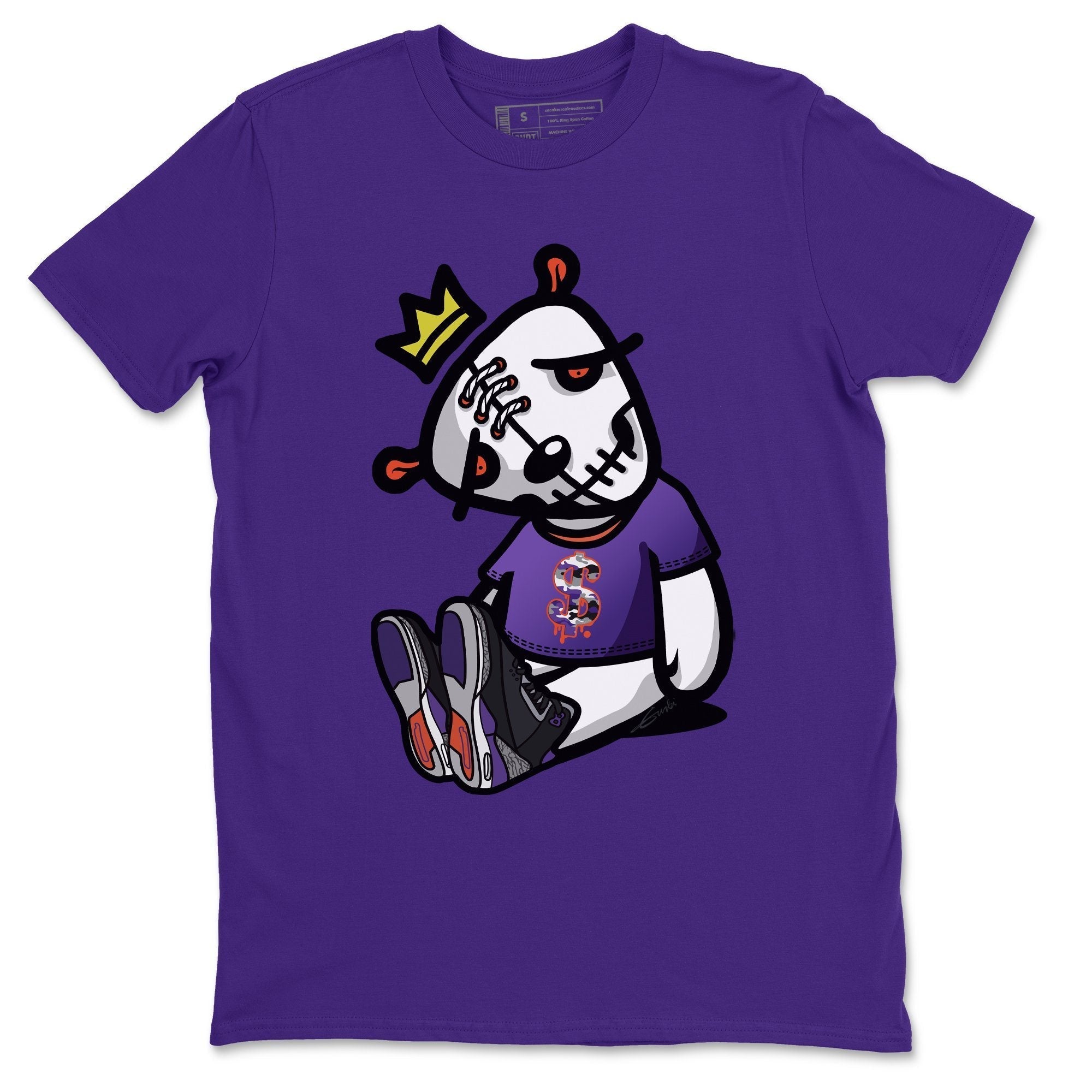 Jordan 3 Court Purple Shirt To Match Jordans Dead Dolls Sneaker Tees Jordan 3 Court Purple Drip Gear Zone Sneaker Matching Clothing Unisex Shirts