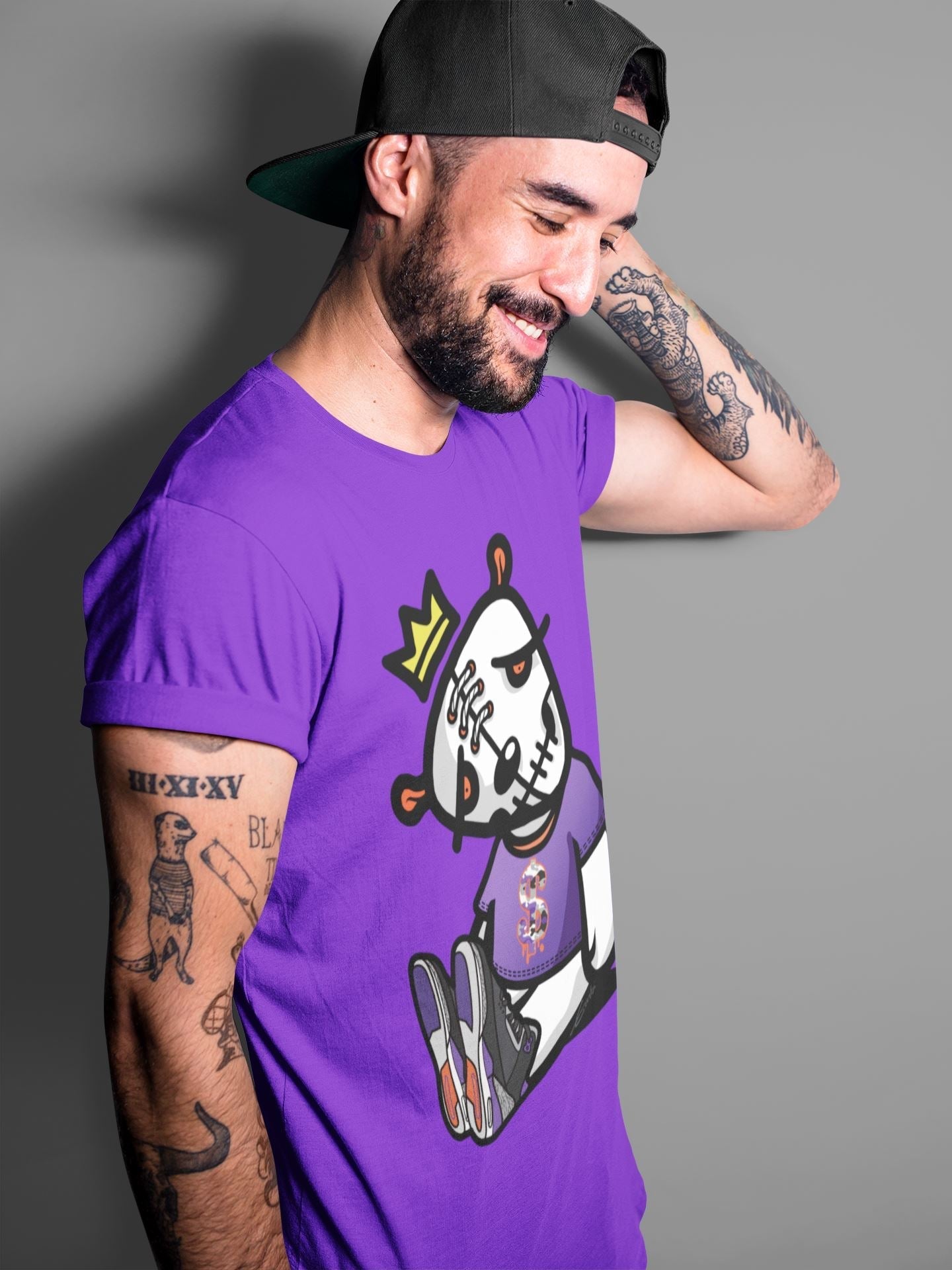 Jordan 3 Court Purple Shirt To Match Jordans Dead Dolls Sneaker Tees Jordan 3 Court Purple Drip Gear Zone Sneaker Matching Clothing Unisex Shirts