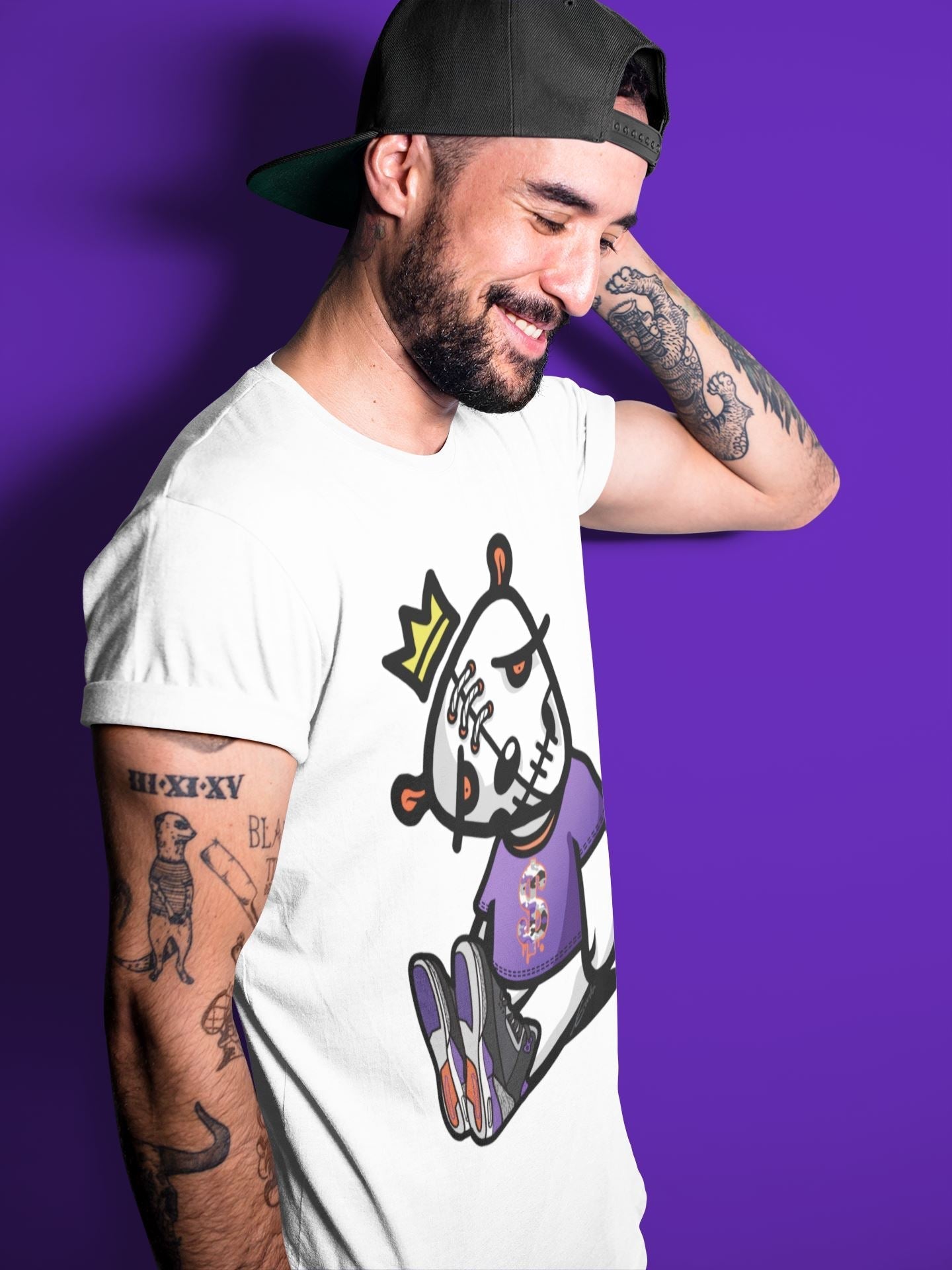 Jordan 3 Court Purple Shirt To Match Jordans Dead Dolls Sneaker Tees Jordan 3 Court Purple Drip Gear Zone Sneaker Matching Clothing Unisex Shirts