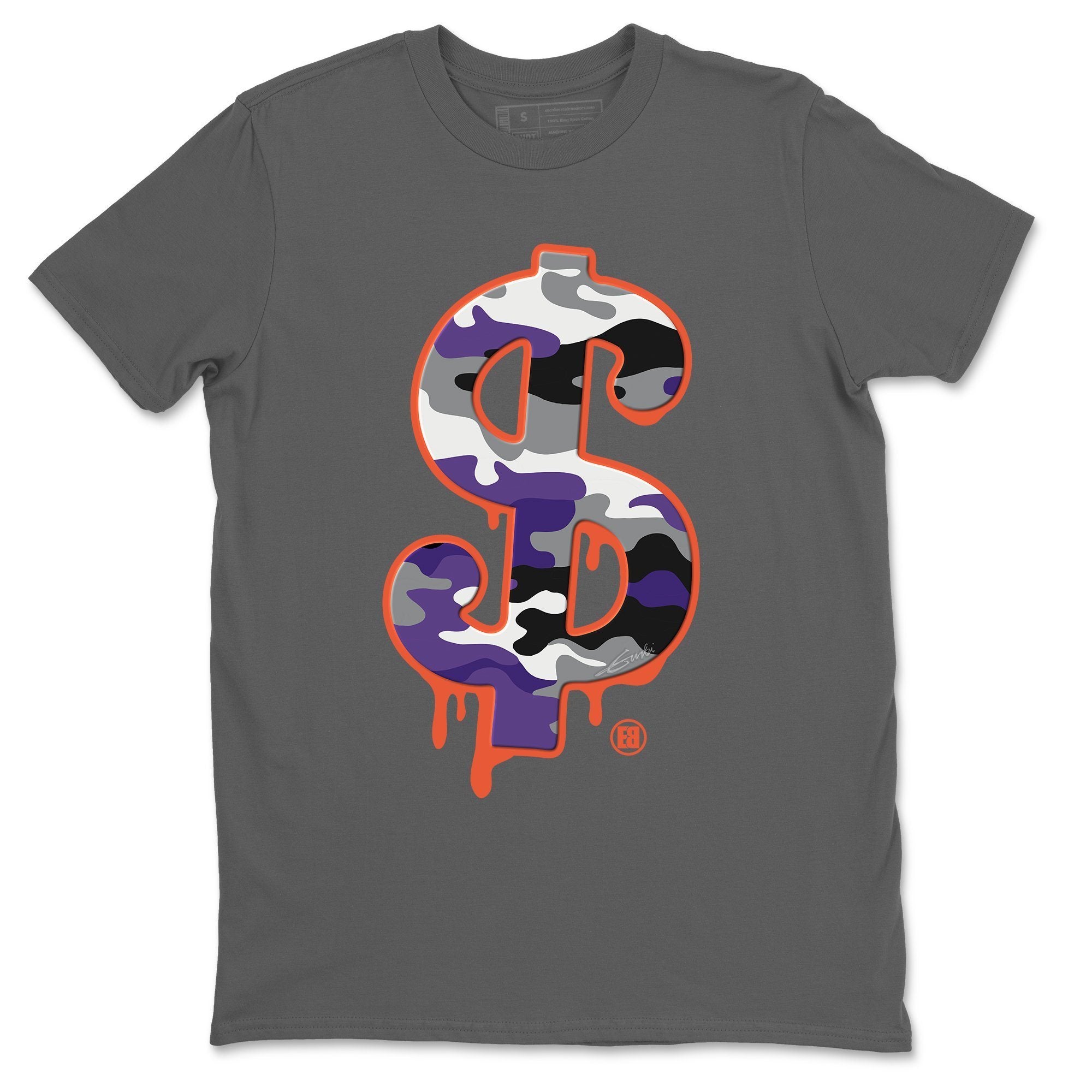 Jordan 3 Court Purple Shirt To Match Jordans Dollar Camo Sneaker Tees Jordan 3 Court Purple Drip Gear Zone Sneaker Matching Clothing Unisex Shirts