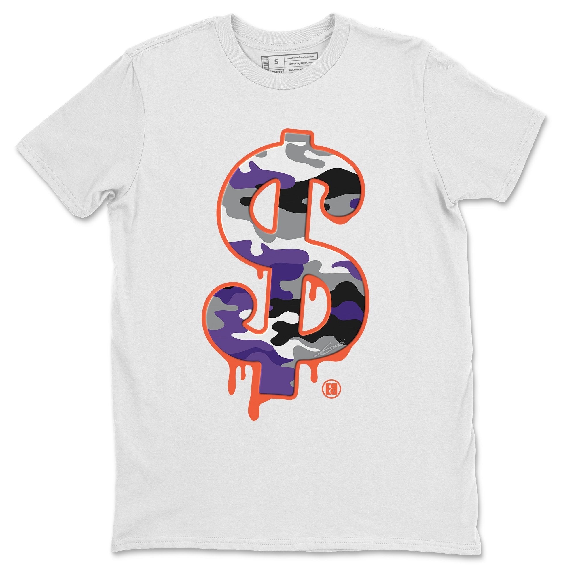 Jordan 3 Court Purple Shirt To Match Jordans Dollar Camo Sneaker Tees Jordan 3 Court Purple Drip Gear Zone Sneaker Matching Clothing Unisex Shirts