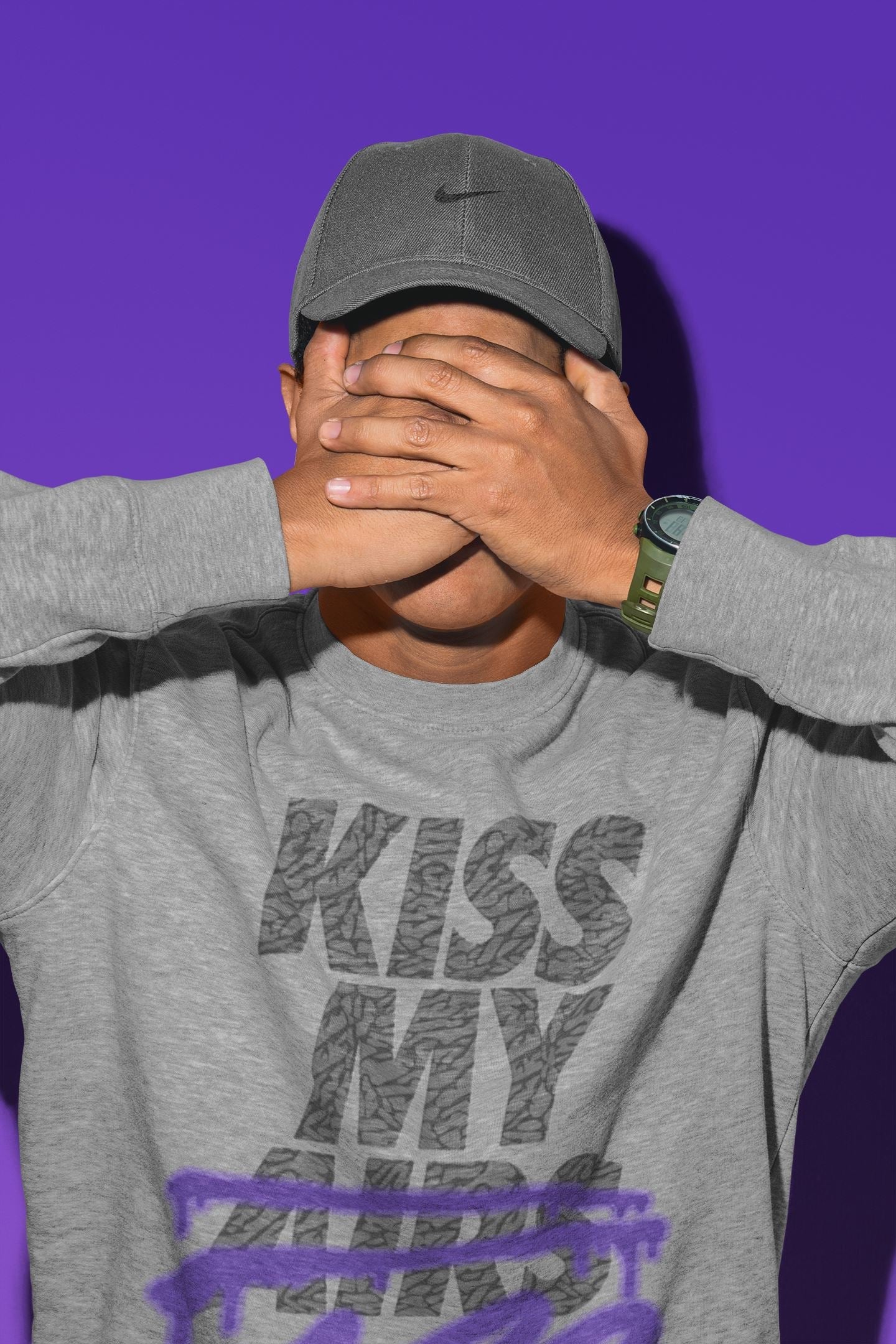 Jordan 3 Court Purple Shirt To Match Jordans Kiss My Ass Sneaker Tees Jordan 3 Court Purple Drip Gear Zone Sneaker Matching Clothing Unisex Shirts