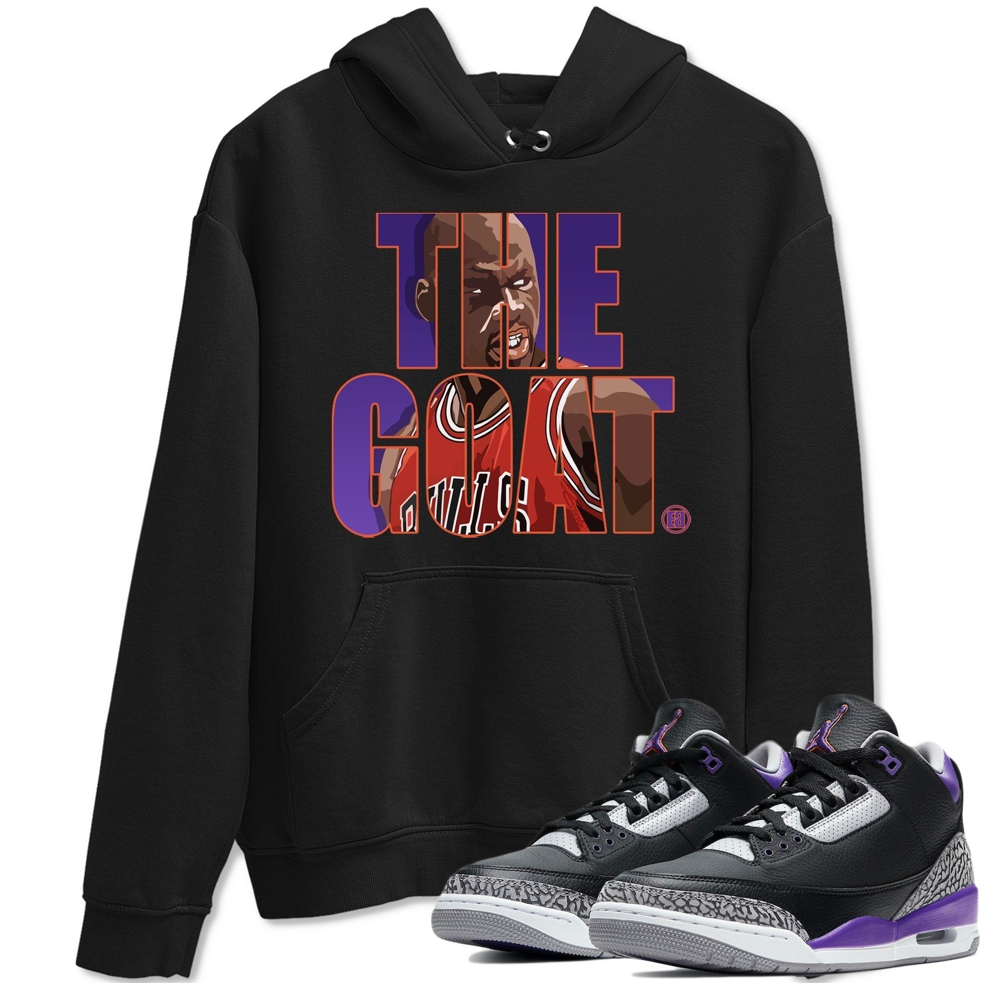 Jordan 3 Court Purple Sneaker Tees Drip Gear Zone The Goat Sneaker Tees Jordan 3 Court Purple Shirt Unisex Shirts
