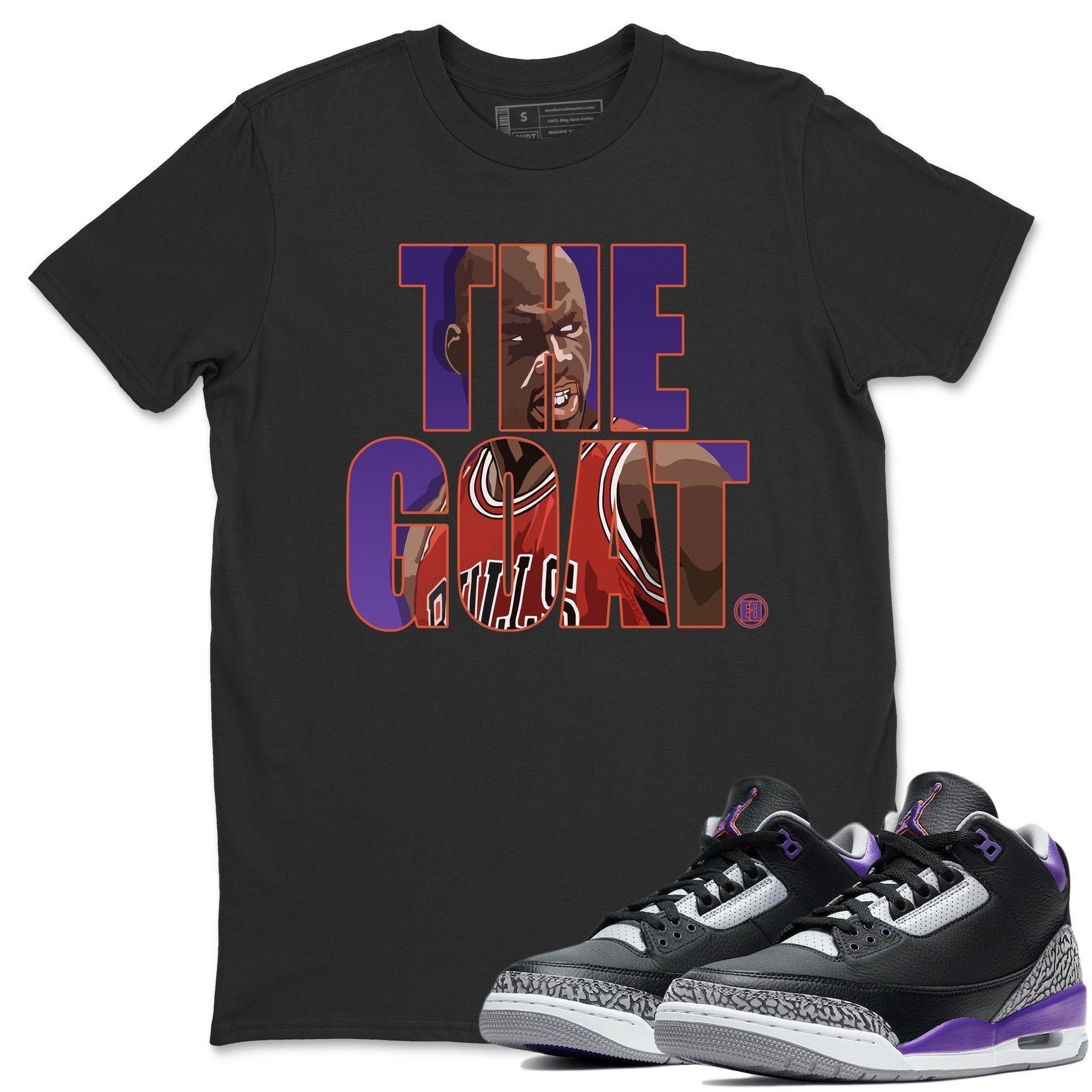 Jordan 3 Court Purple Sneaker Tees Drip Gear Zone The Goat Sneaker Tees Jordan 3 Court Purple Shirt Unisex Shirts