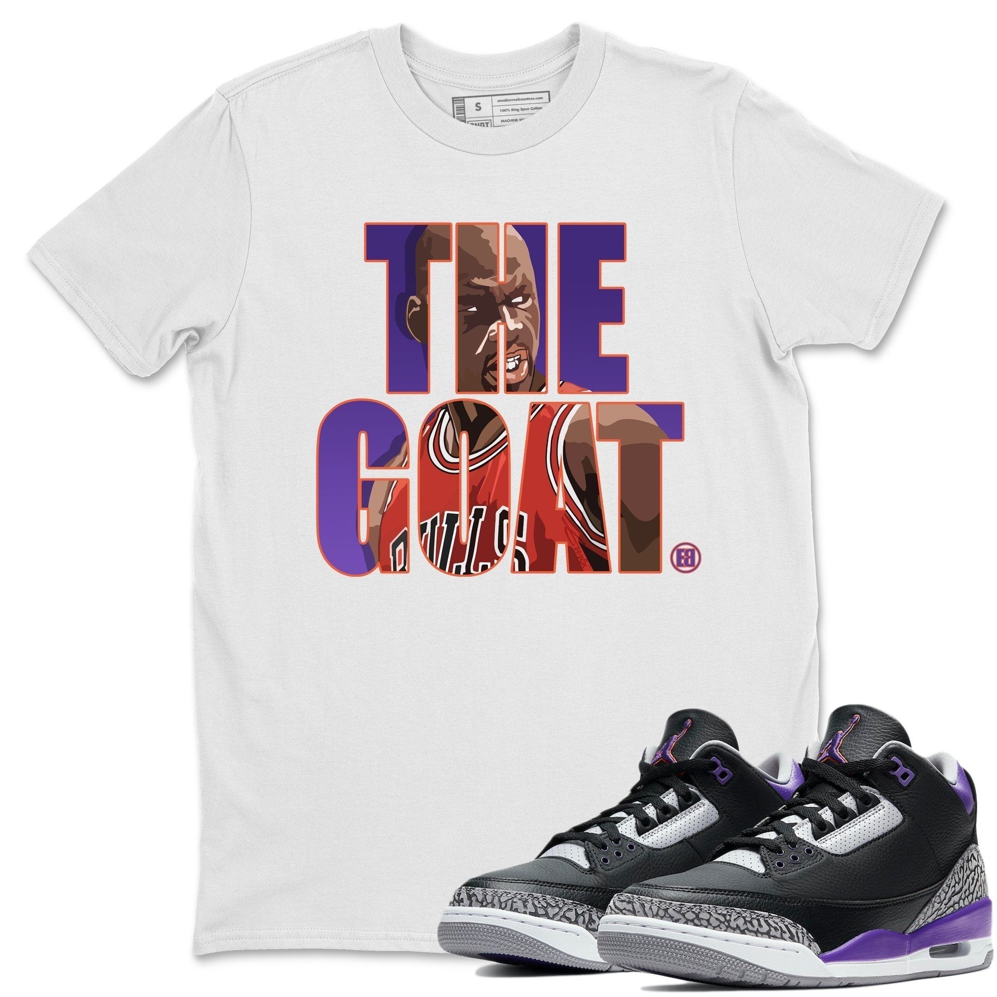 Jordan 3 Court Purple Sneaker Tees Drip Gear Zone The Goat Sneaker Tees Jordan 3 Court Purple Shirt Unisex Shirts