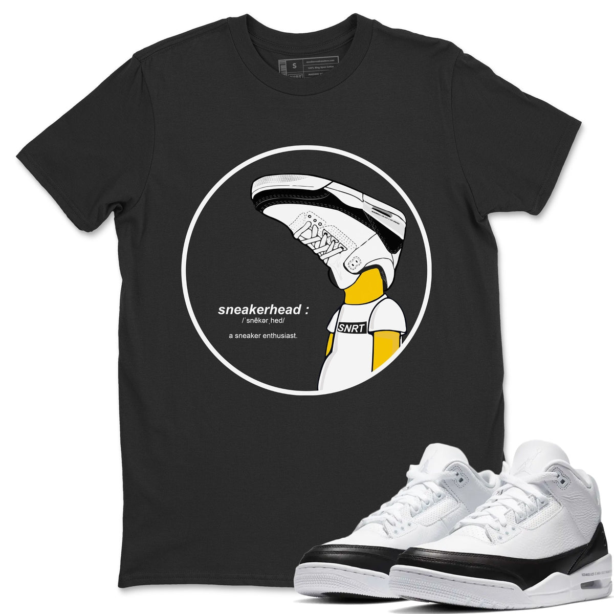 Jordan 3 Fragment Sneaker Matching T-Shirt Sneakerhead Sneaker Tees Jordan 3 Fragment Sneaker Release Tees Crew Neck Tees