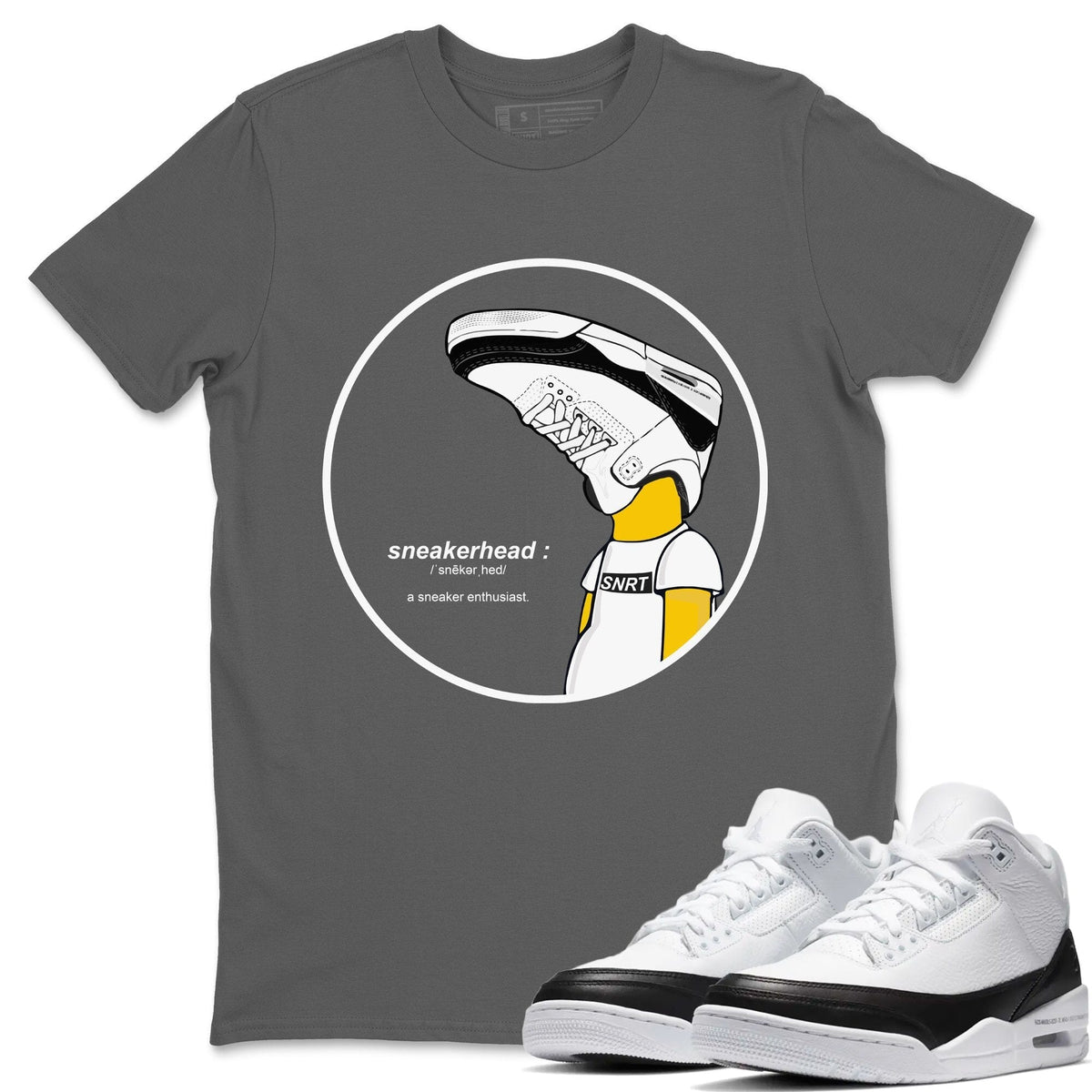 Jordan 3 Fragment Sneaker Matching T-Shirt Sneakerhead Sneaker Tees Jordan 3 Fragment Sneaker Release Tees Crew Neck Tees