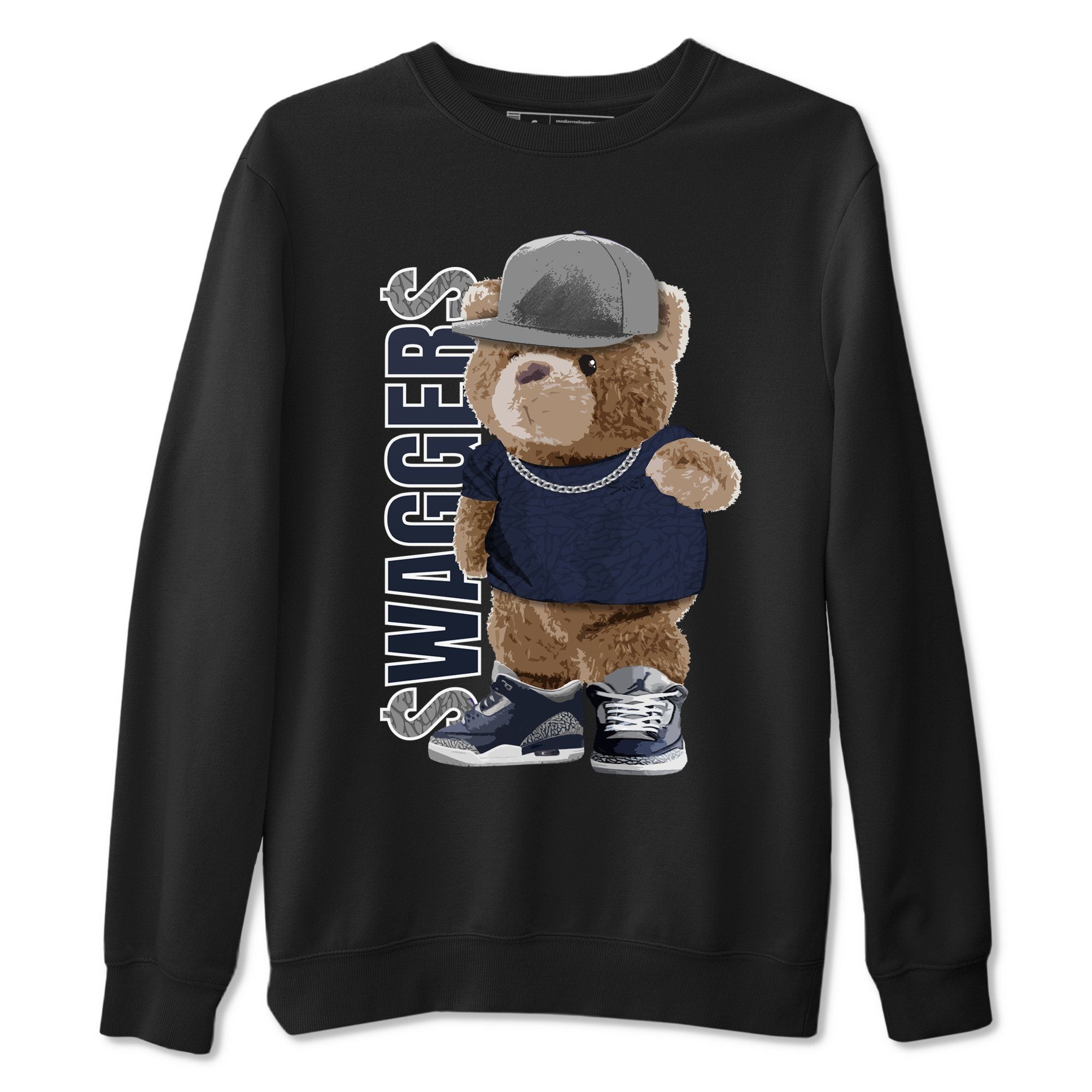Jordan 3 Midnight Navy Shirt To Match Jordans Bear Swaggers Sneaker Tees Jordan 3 Midnight Navy Drip Gear Zone Sneaker Matching Clothing Unisex Shirts