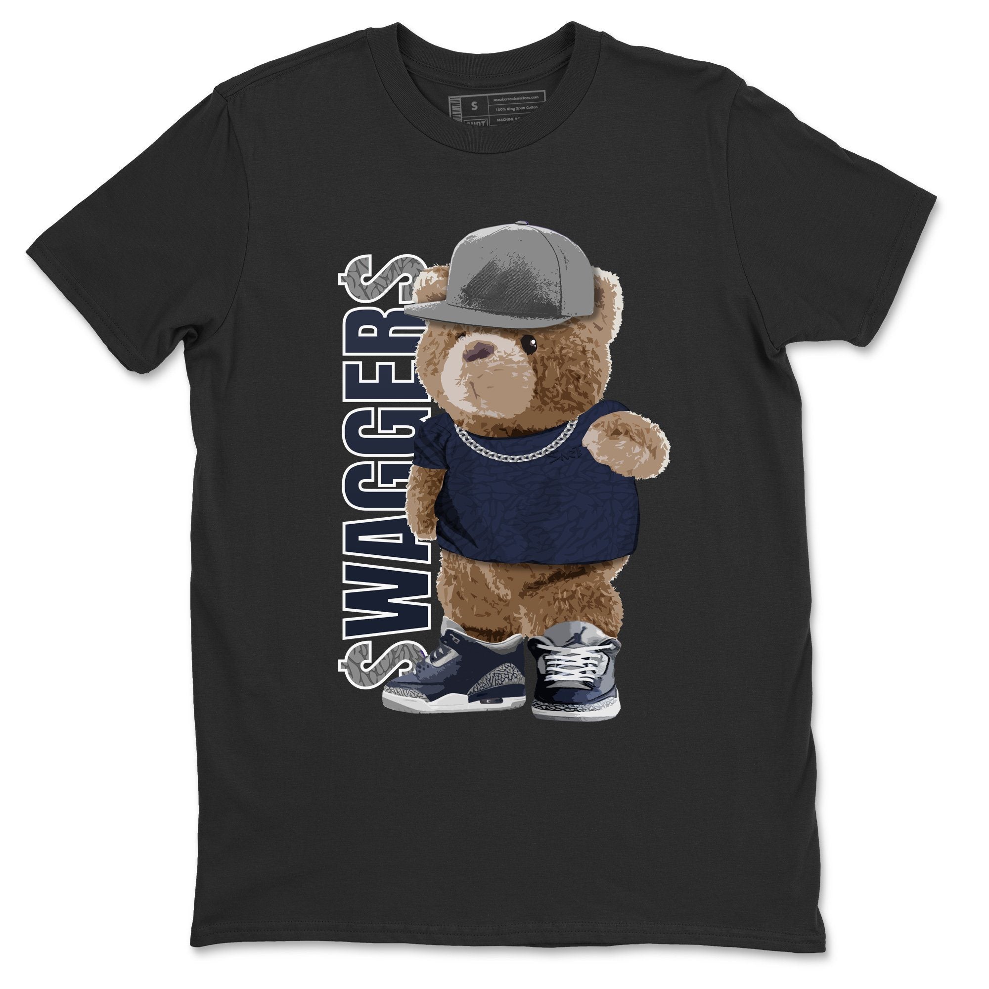 Jordan 3 Midnight Navy Shirt To Match Jordans Bear Swaggers Sneaker Tees Jordan 3 Midnight Navy Drip Gear Zone Sneaker Matching Clothing Unisex Shirts