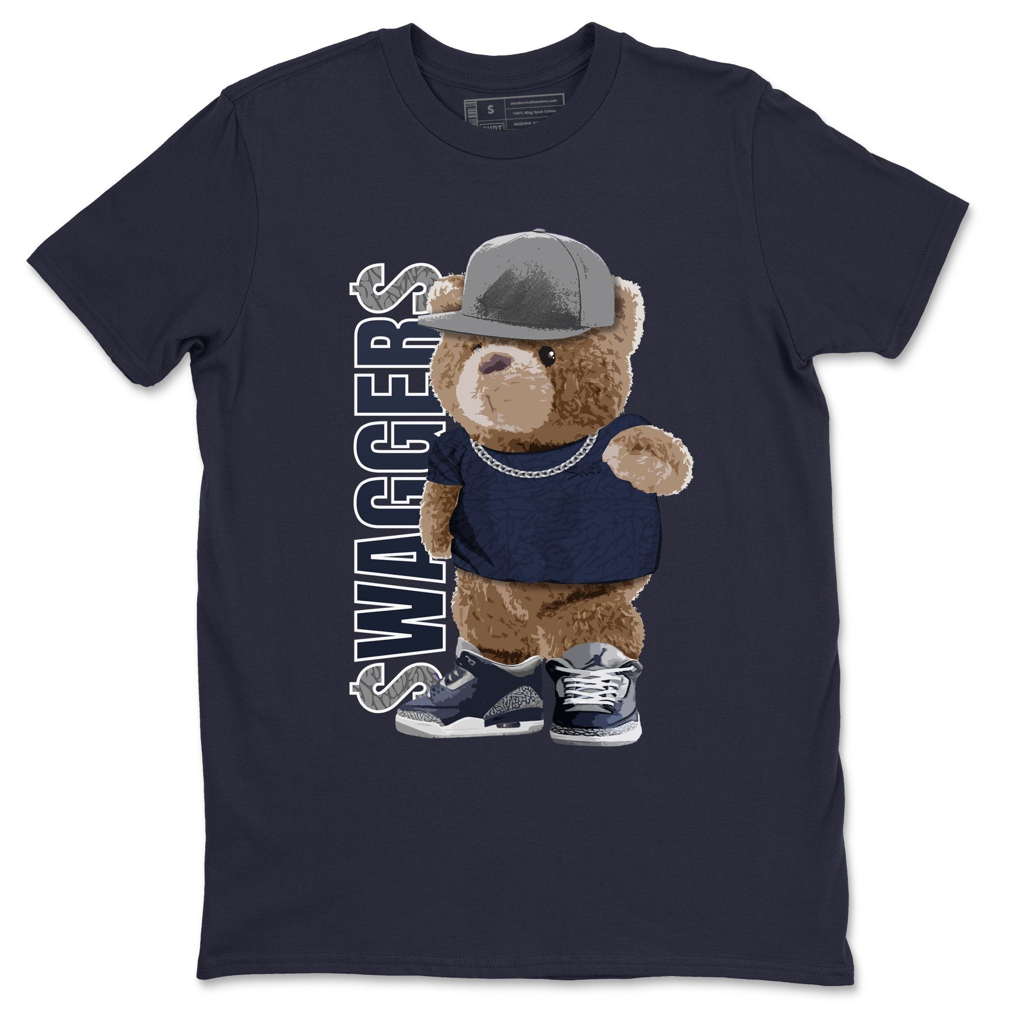 Jordan 3 Midnight Navy Shirt To Match Jordans Bear Swaggers Sneaker Tees Jordan 3 Midnight Navy Drip Gear Zone Sneaker Matching Clothing Unisex Shirts