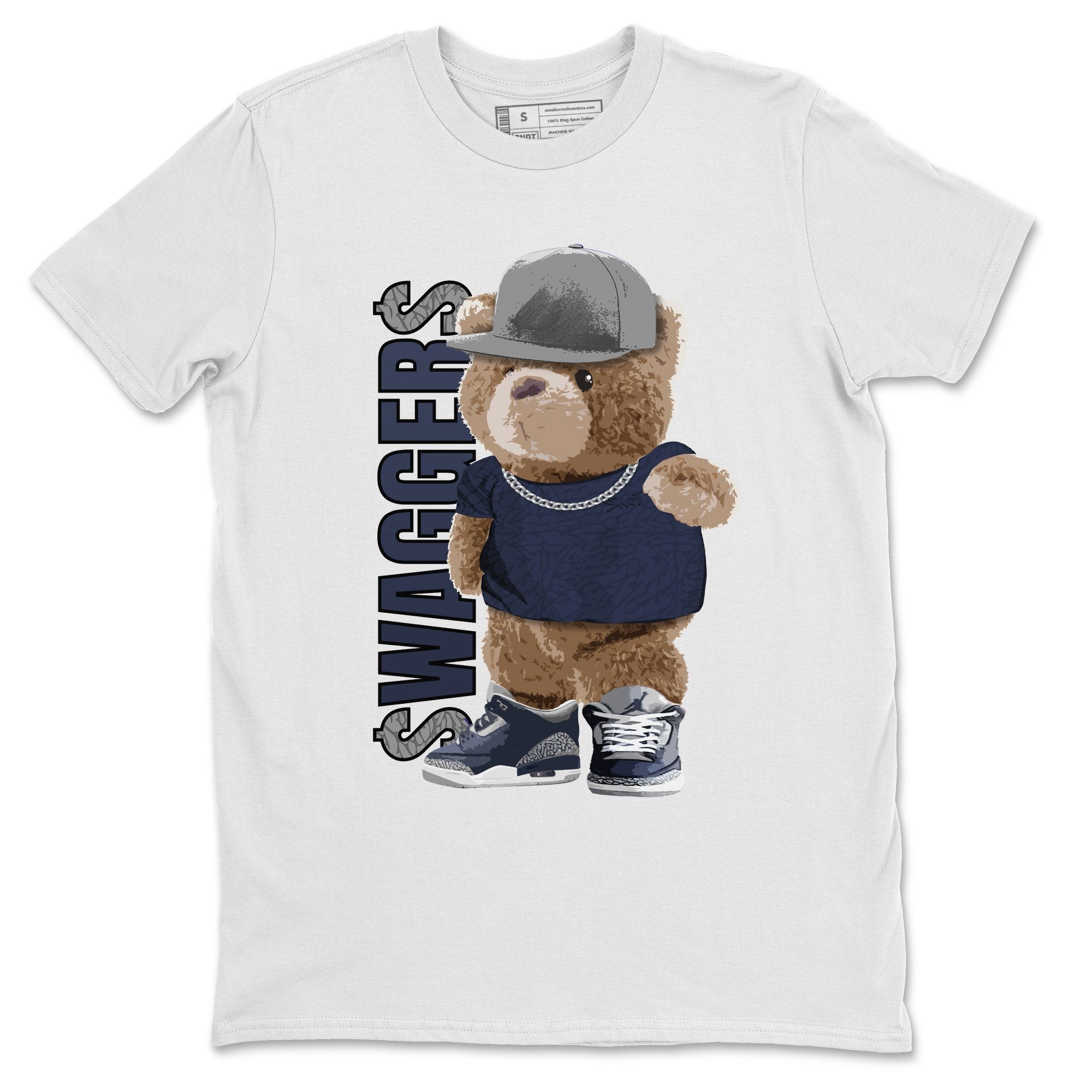 Jordan 3 Midnight Navy Shirt To Match Jordans Bear Swaggers Sneaker Tees Jordan 3 Midnight Navy Drip Gear Zone Sneaker Matching Clothing Unisex Shirts