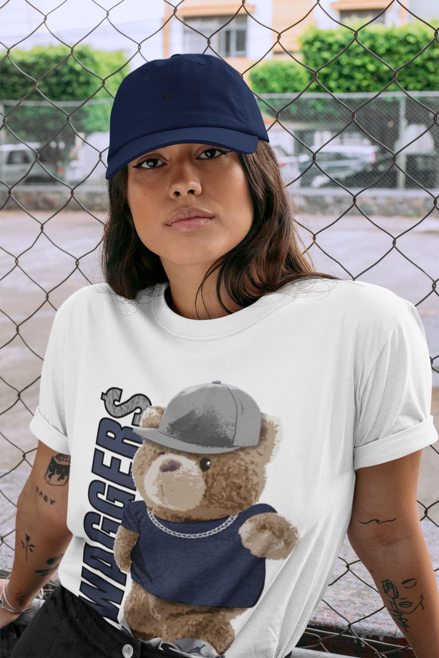 Jordan 3 Midnight Navy Shirt To Match Jordans Bear Swaggers Sneaker Tees Jordan 3 Midnight Navy Drip Gear Zone Sneaker Matching Clothing Unisex Shirts