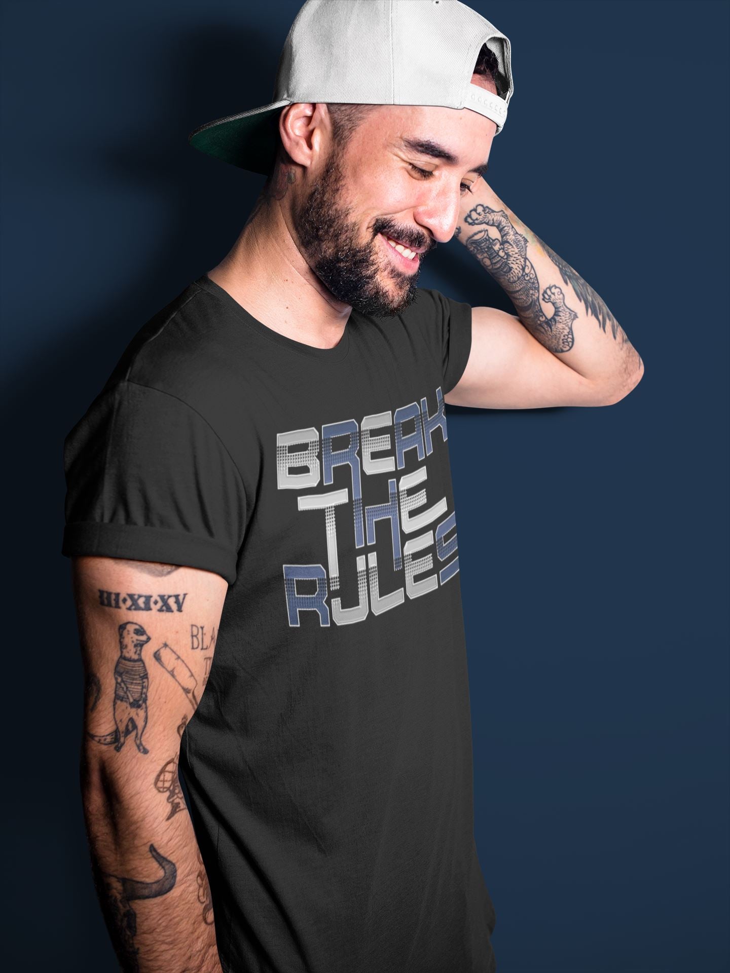 Jordan 3 Midnight Navy Shirt To Match Jordans Break The Rules Sneaker Tees Jordan 3 Midnight Navy Drip Gear Zone Sneaker Matching Clothing Unisex Shirts