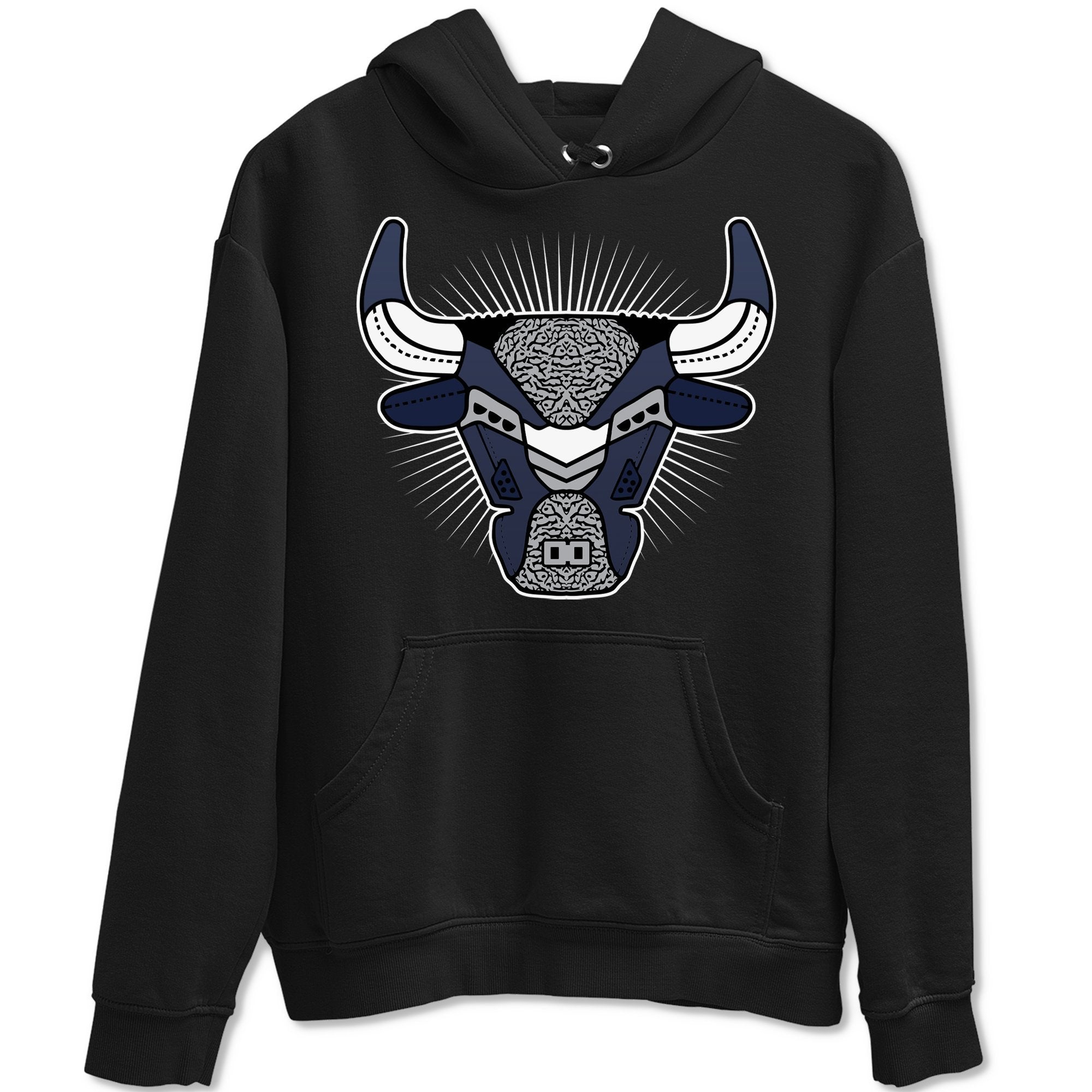 Jordan 3 Midnight Navy Shirt To Match Jordans Bull Head Sneaker Tees Jordan 3 Midnight Navy Drip Gear Zone Sneaker Matching Clothing Unisex Shirts