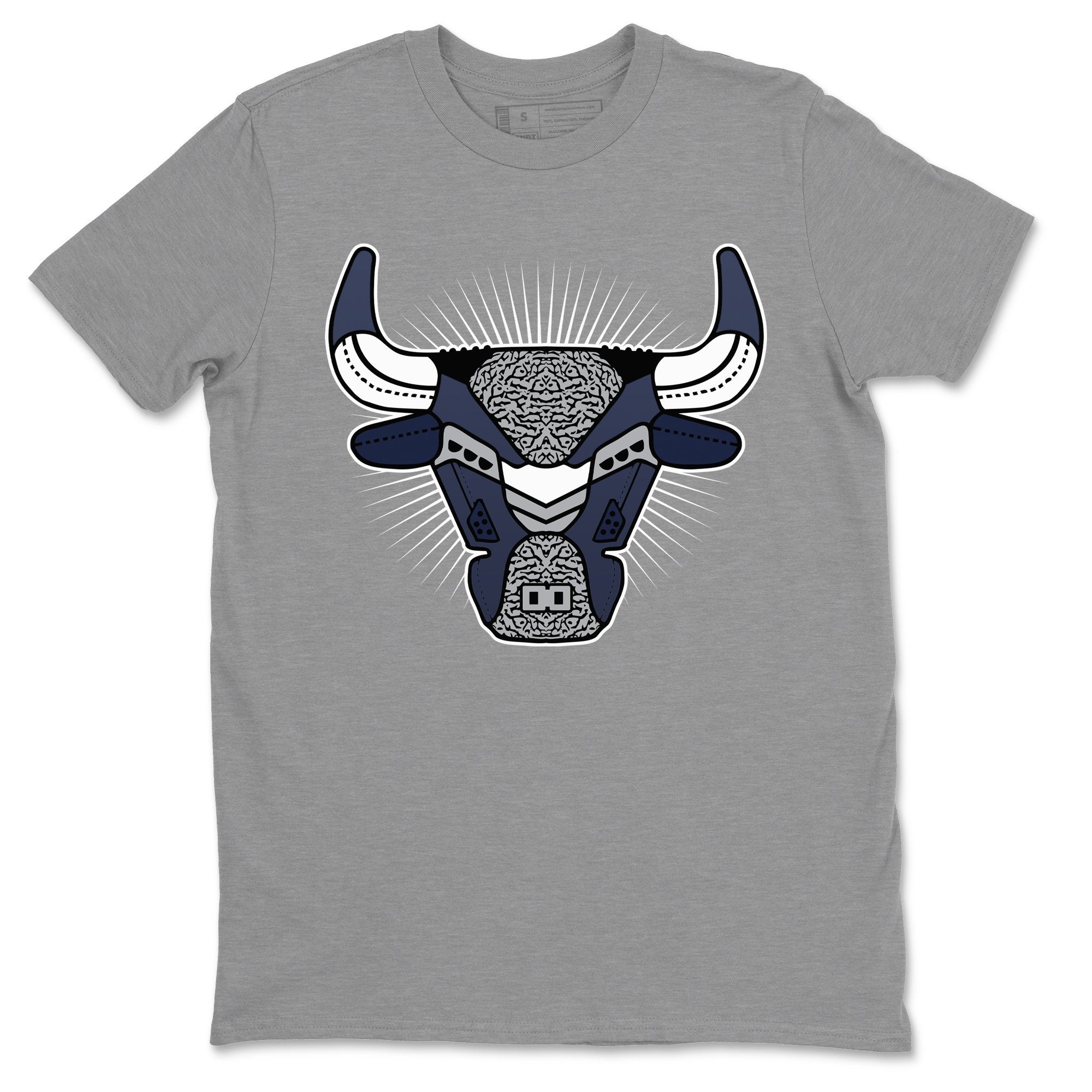 Jordan 3 Midnight Navy Shirt To Match Jordans Bull Head Sneaker Tees Jordan 3 Midnight Navy Drip Gear Zone Sneaker Matching Clothing Unisex Shirts