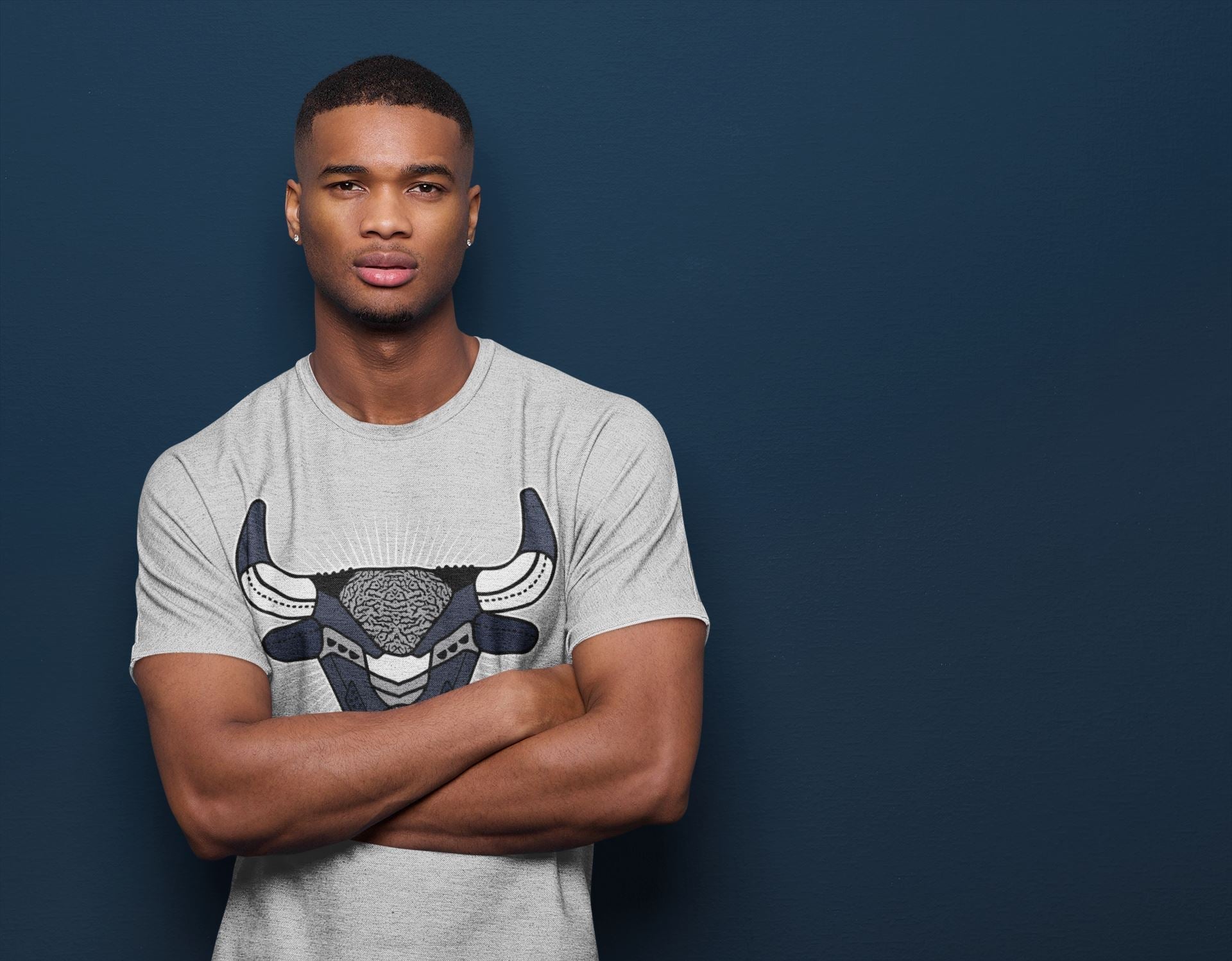 Jordan 3 Midnight Navy Shirt To Match Jordans Bull Head Sneaker Tees Jordan 3 Midnight Navy Drip Gear Zone Sneaker Matching Clothing Unisex Shirts