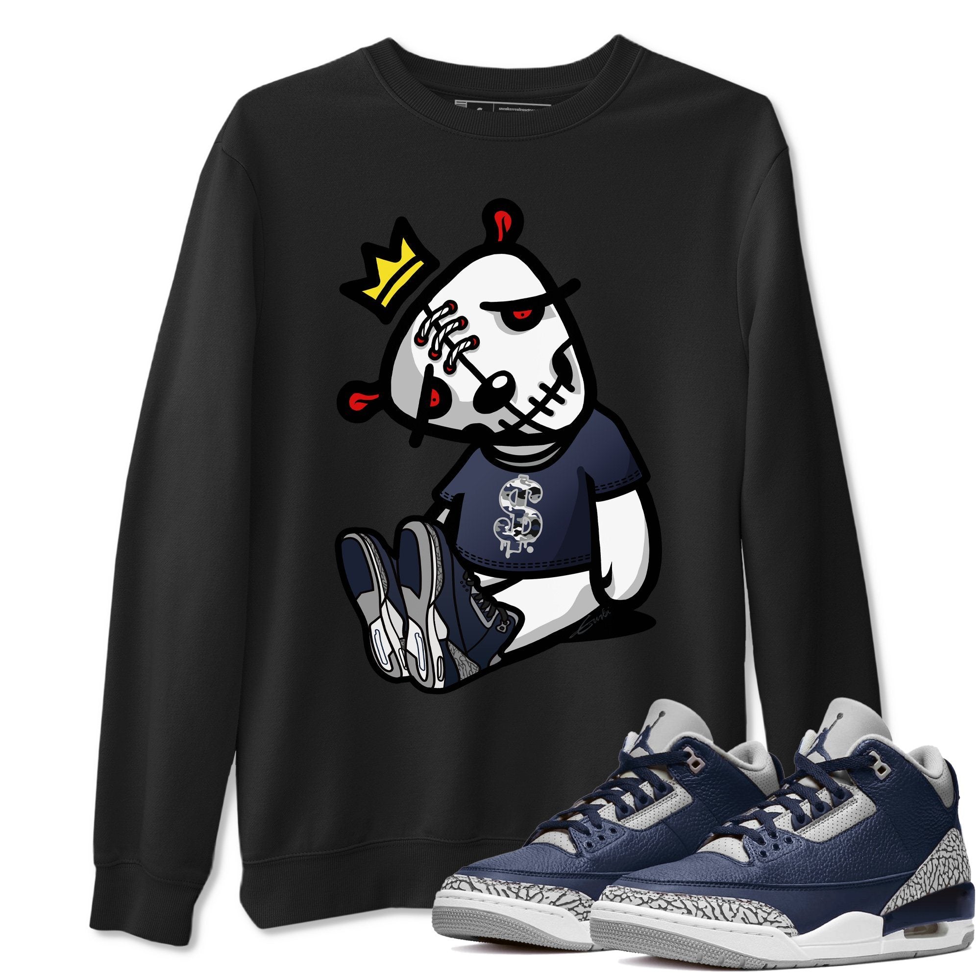 Jordan 3 Midnight Navy Shirt To Match Jordans Dead Dolls Sneaker Tees Jordan 3 Midnight Navy Drip Gear Zone Sneaker Matching Clothing Unisex Shirts