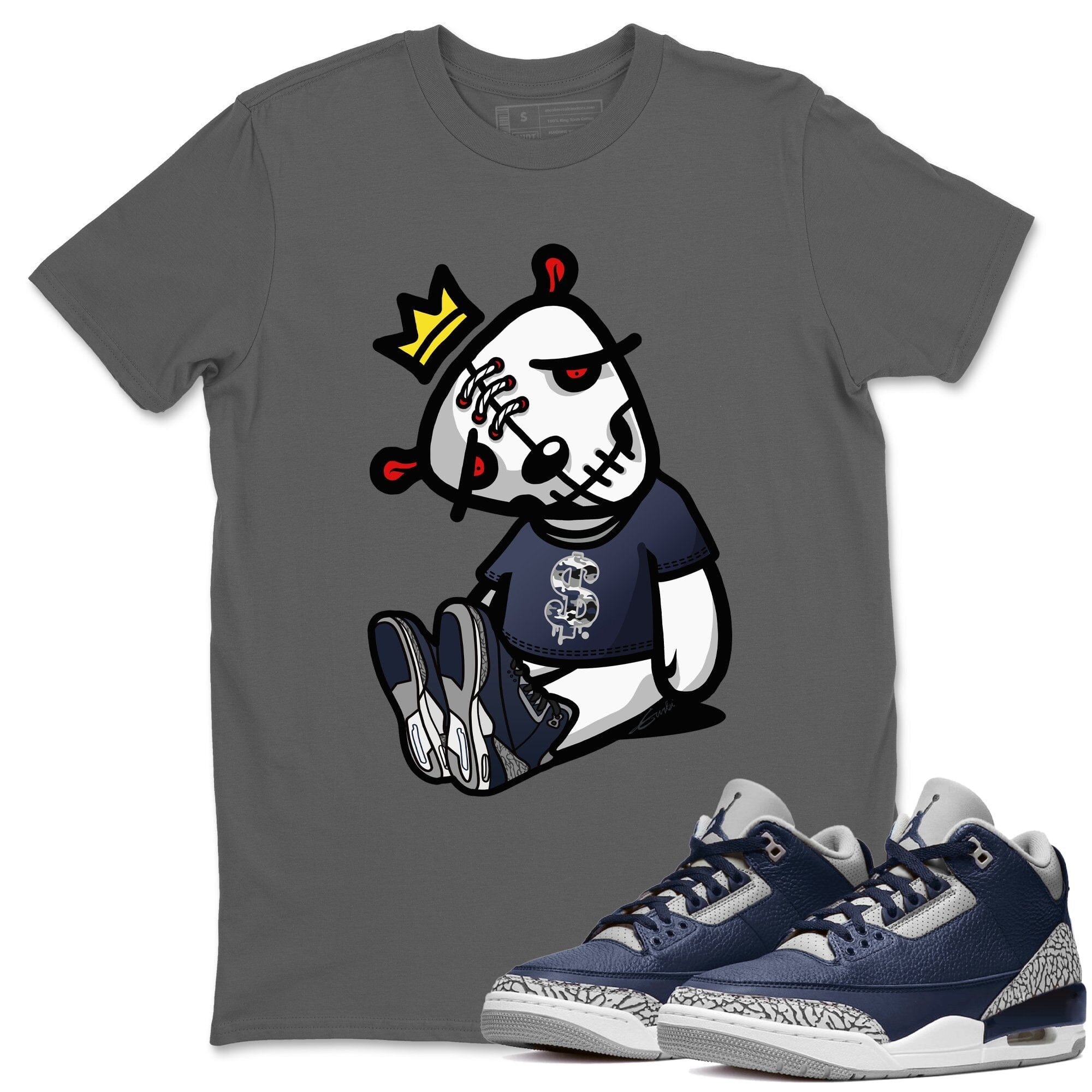 Jordan 3 Midnight Navy Shirt To Match Jordans Dead Dolls Sneaker Tees Jordan 3 Midnight Navy Drip Gear Zone Sneaker Matching Clothing Unisex Shirts