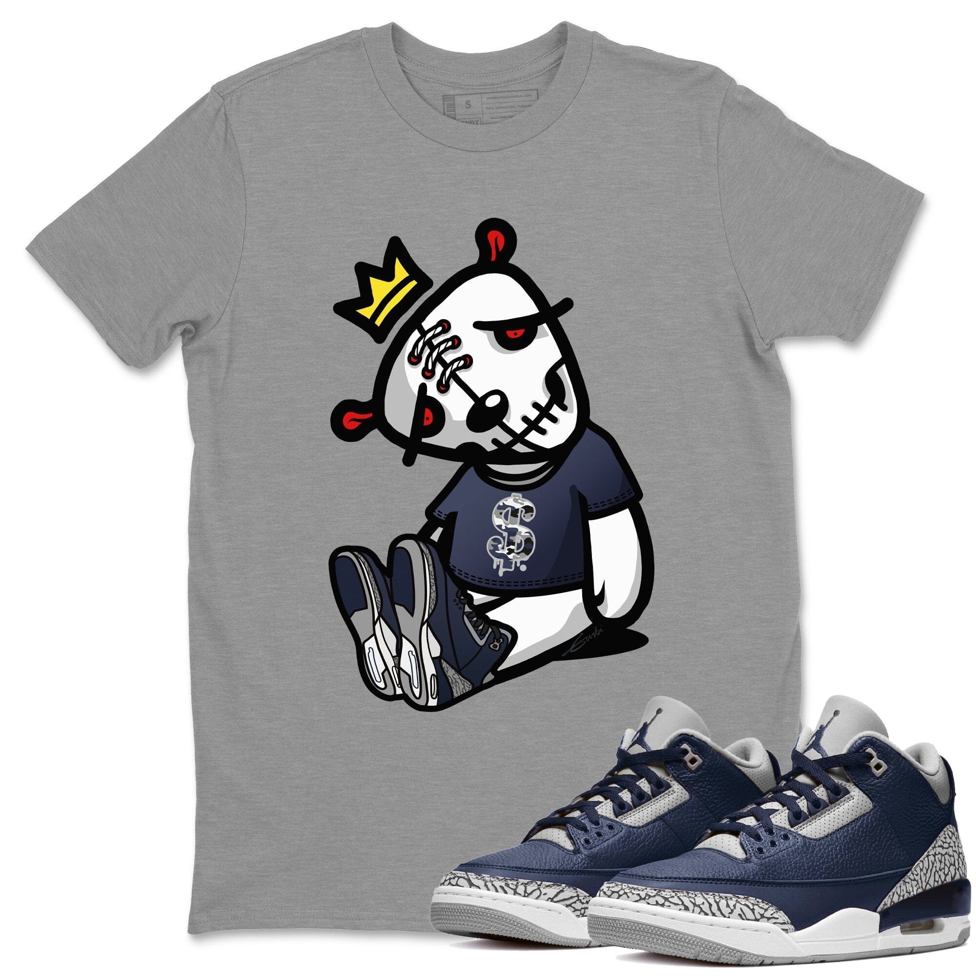 Jordan 3 Midnight Navy Shirt To Match Jordans Dead Dolls Sneaker Tees Jordan 3 Midnight Navy Drip Gear Zone Sneaker Matching Clothing Unisex Shirts